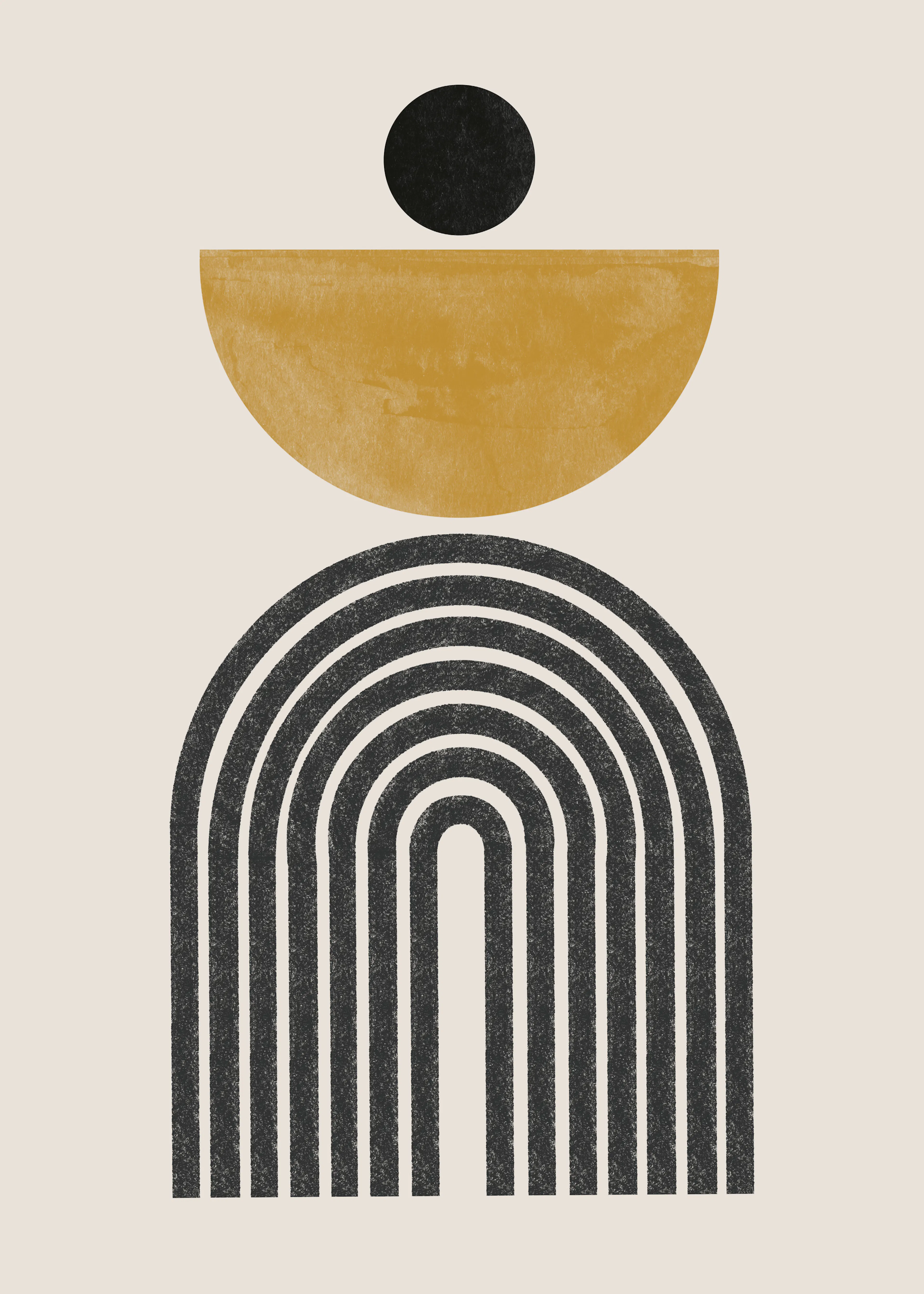Black Modern Balance Poster 0
