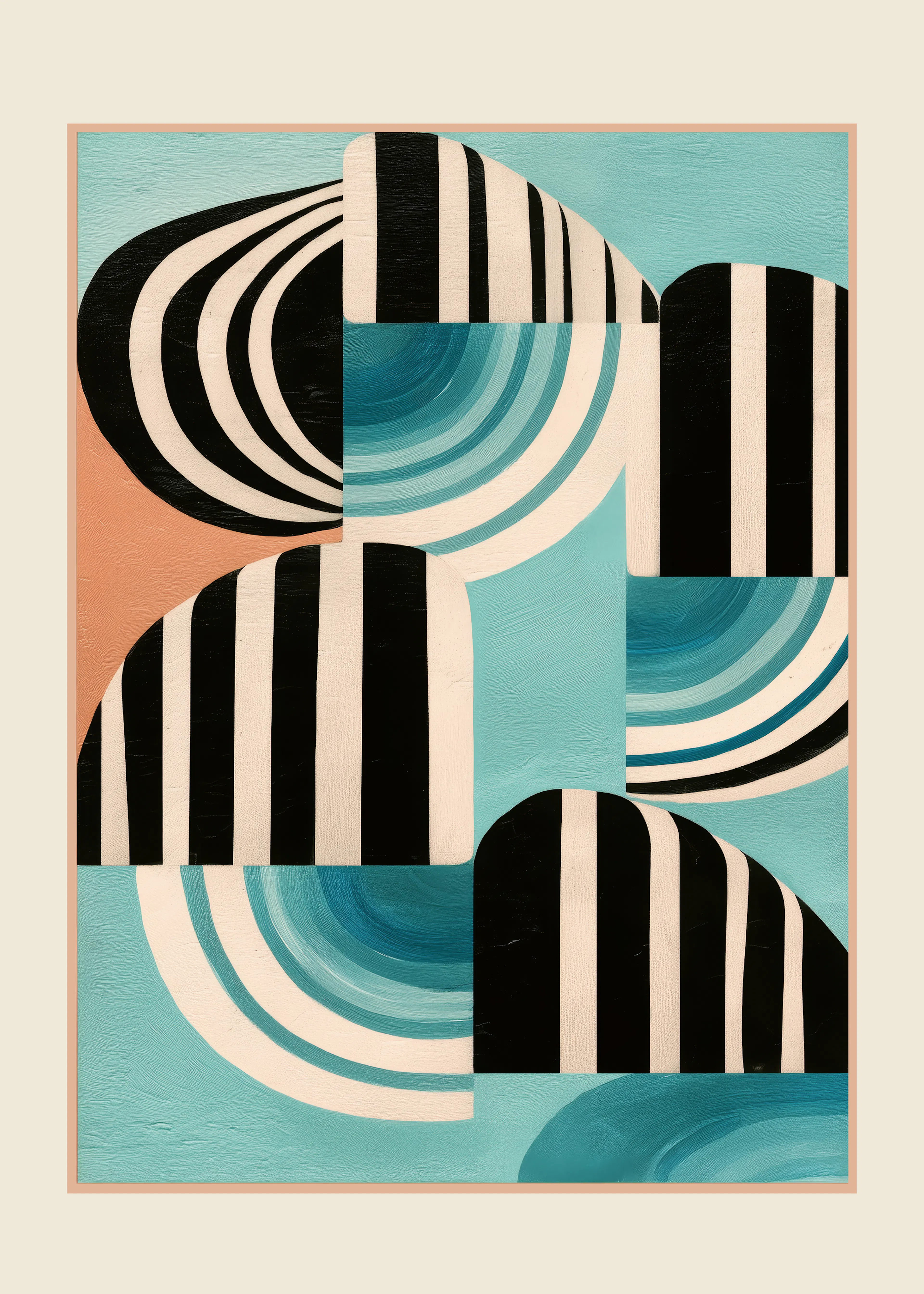 Geometric Waves Poster 0
