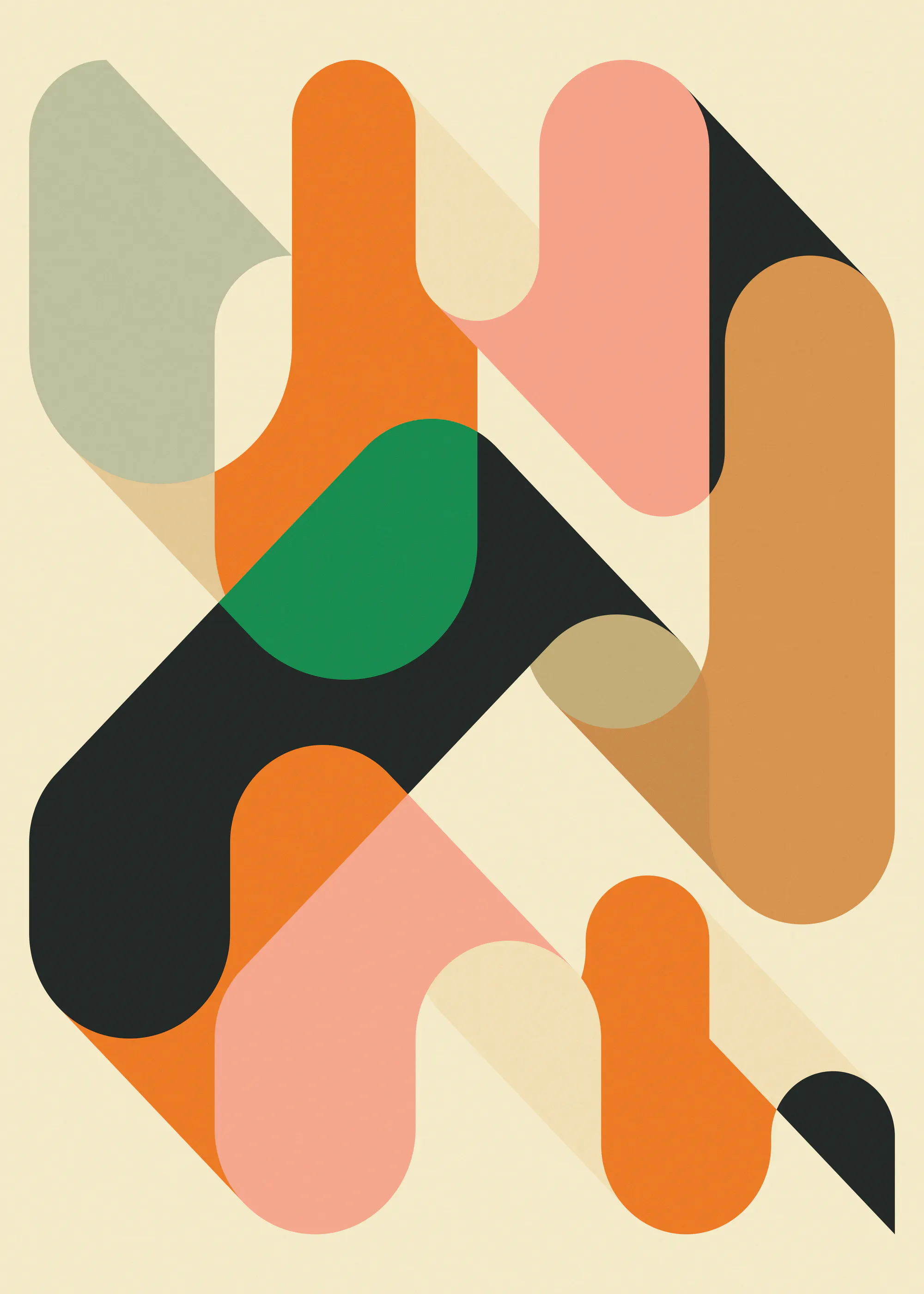 Formes Abstraites Colorées Poster 0