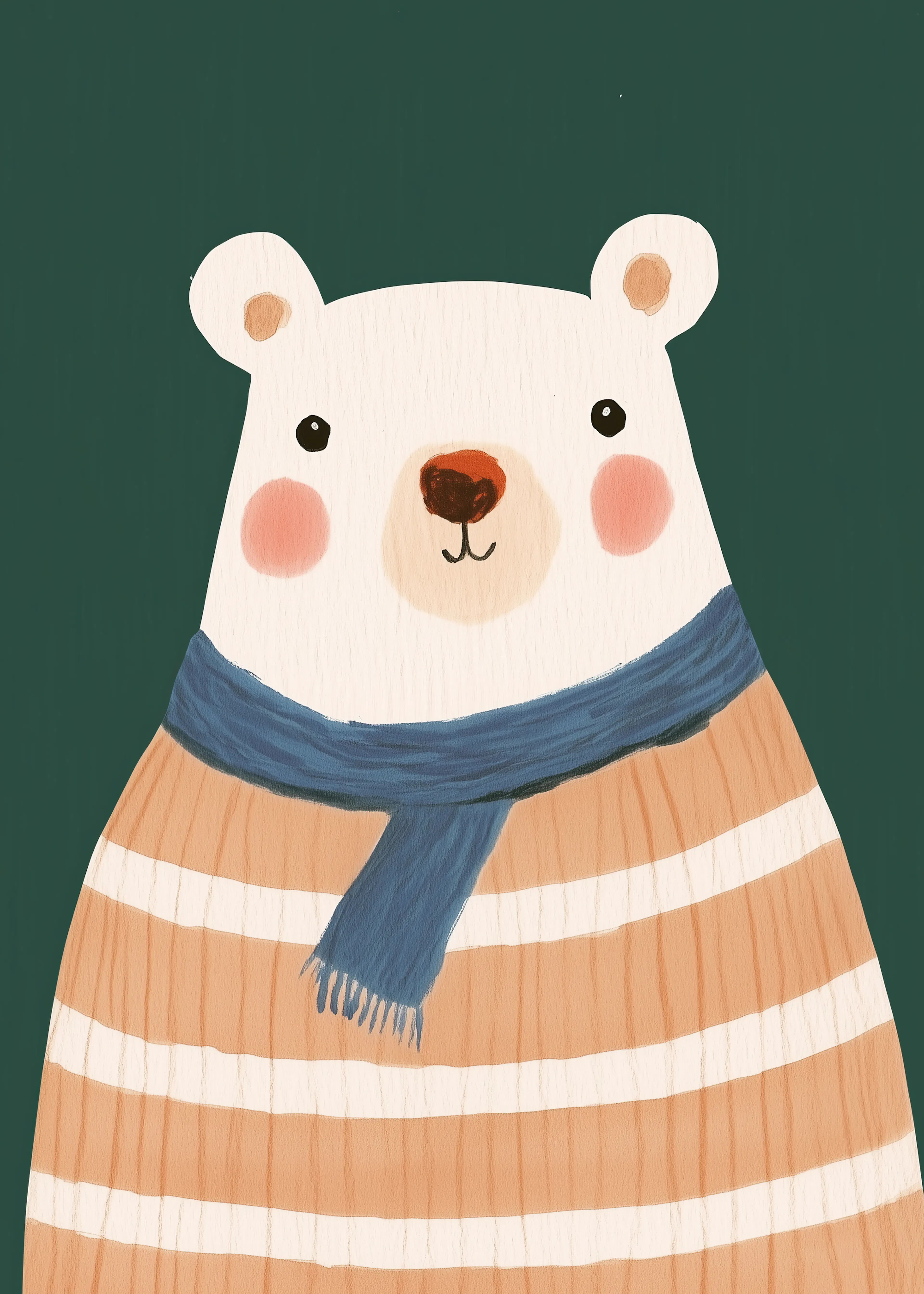 Cozy Winter Bear Poster 0