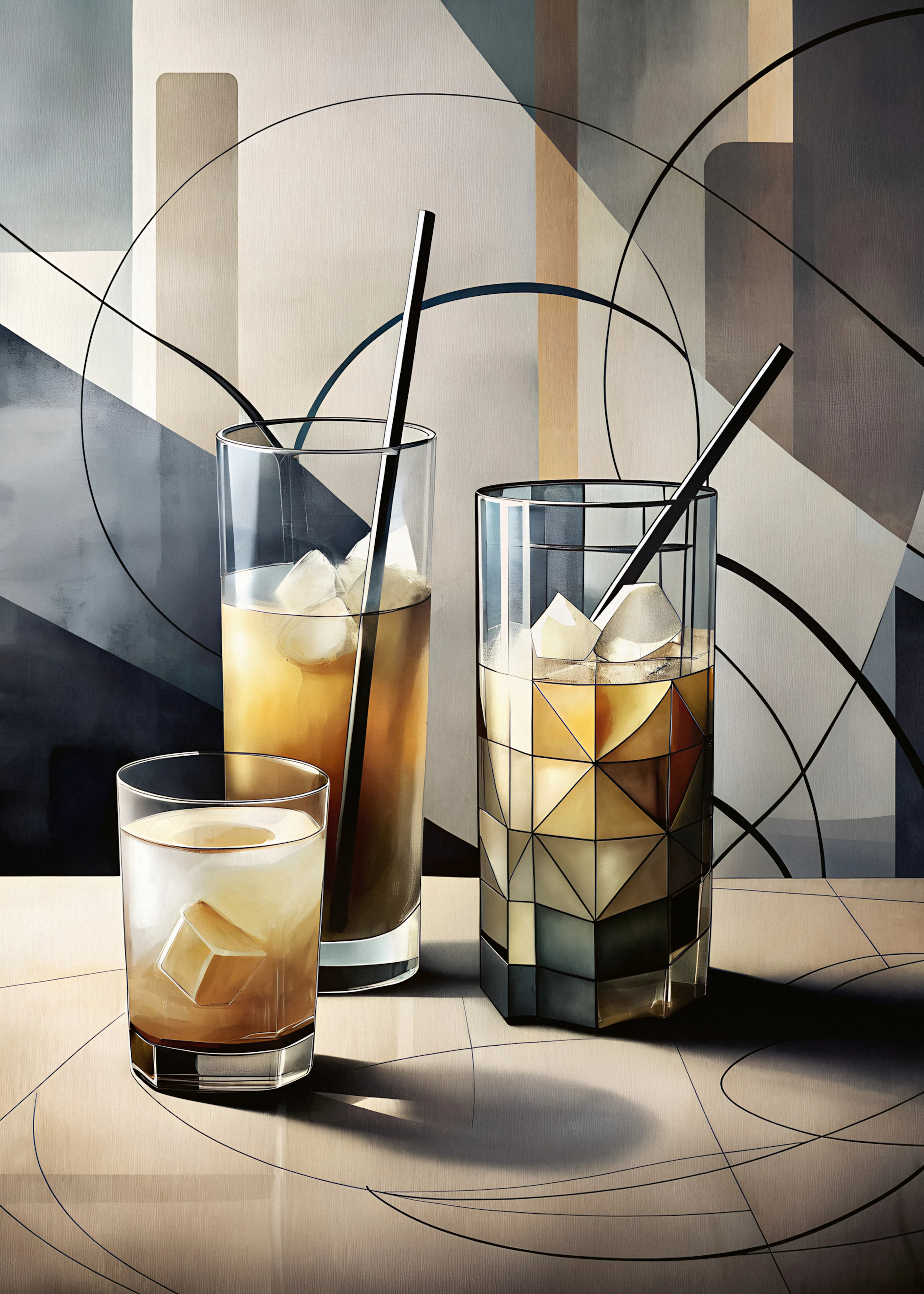 Modern Coffee Art Poster 0
