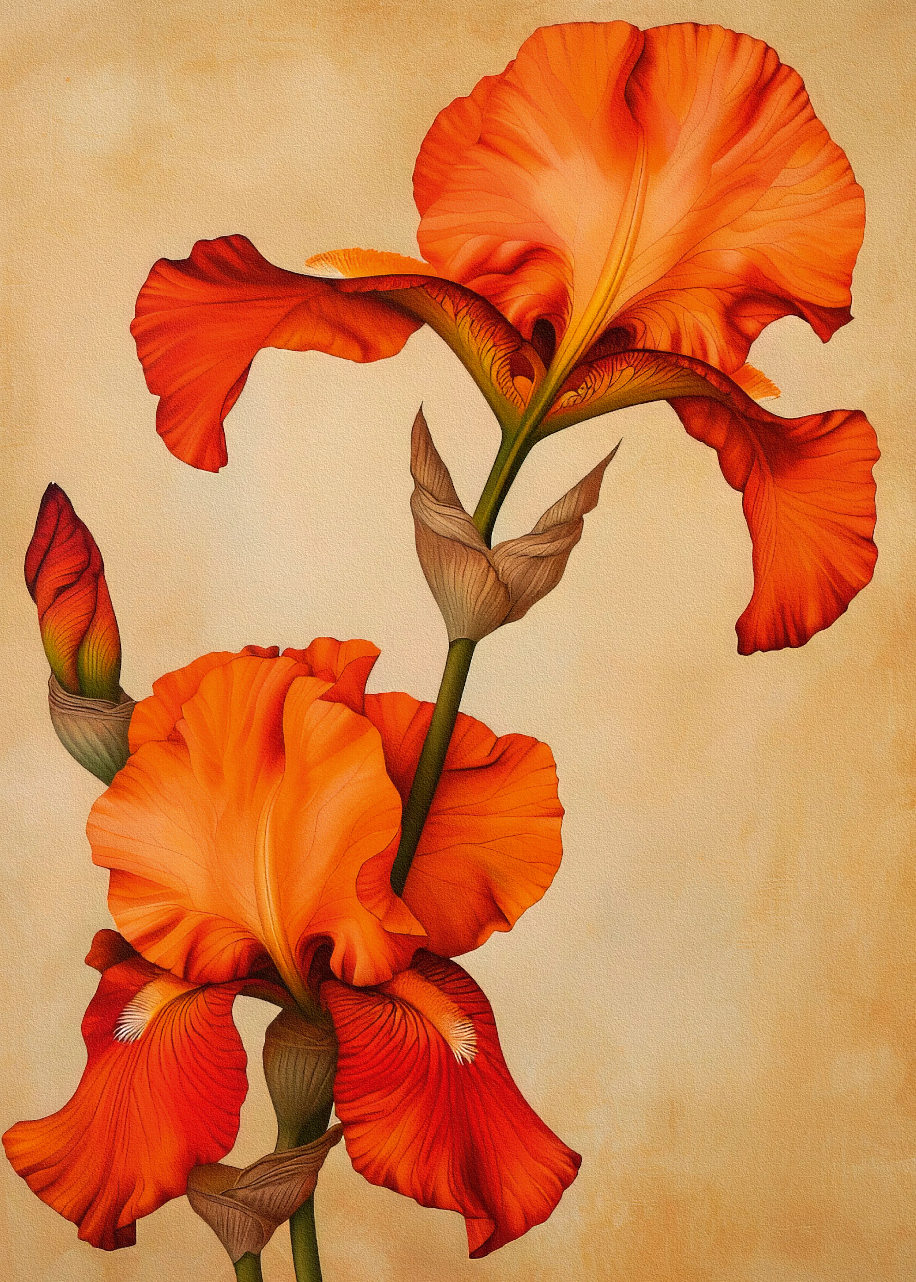 Orange Iris Poster 0