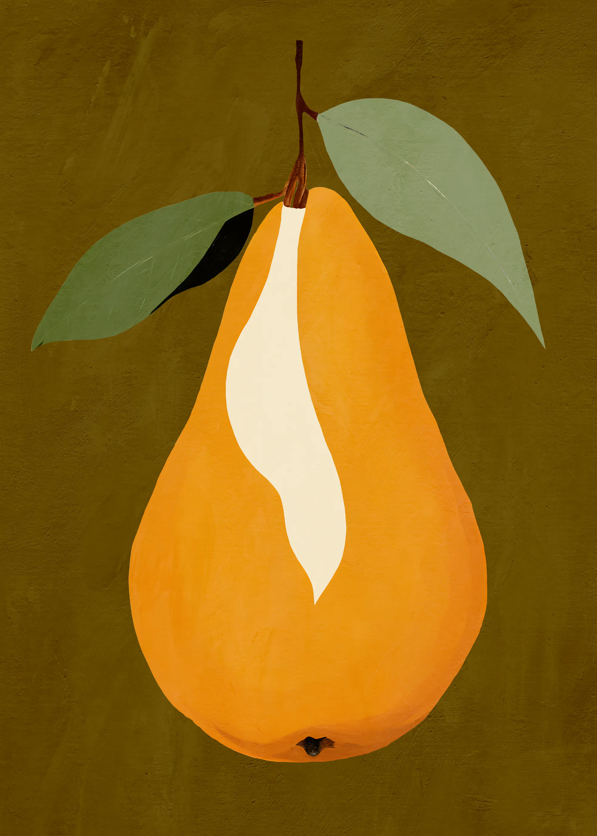 Brun Gyllene Päron Poster 0