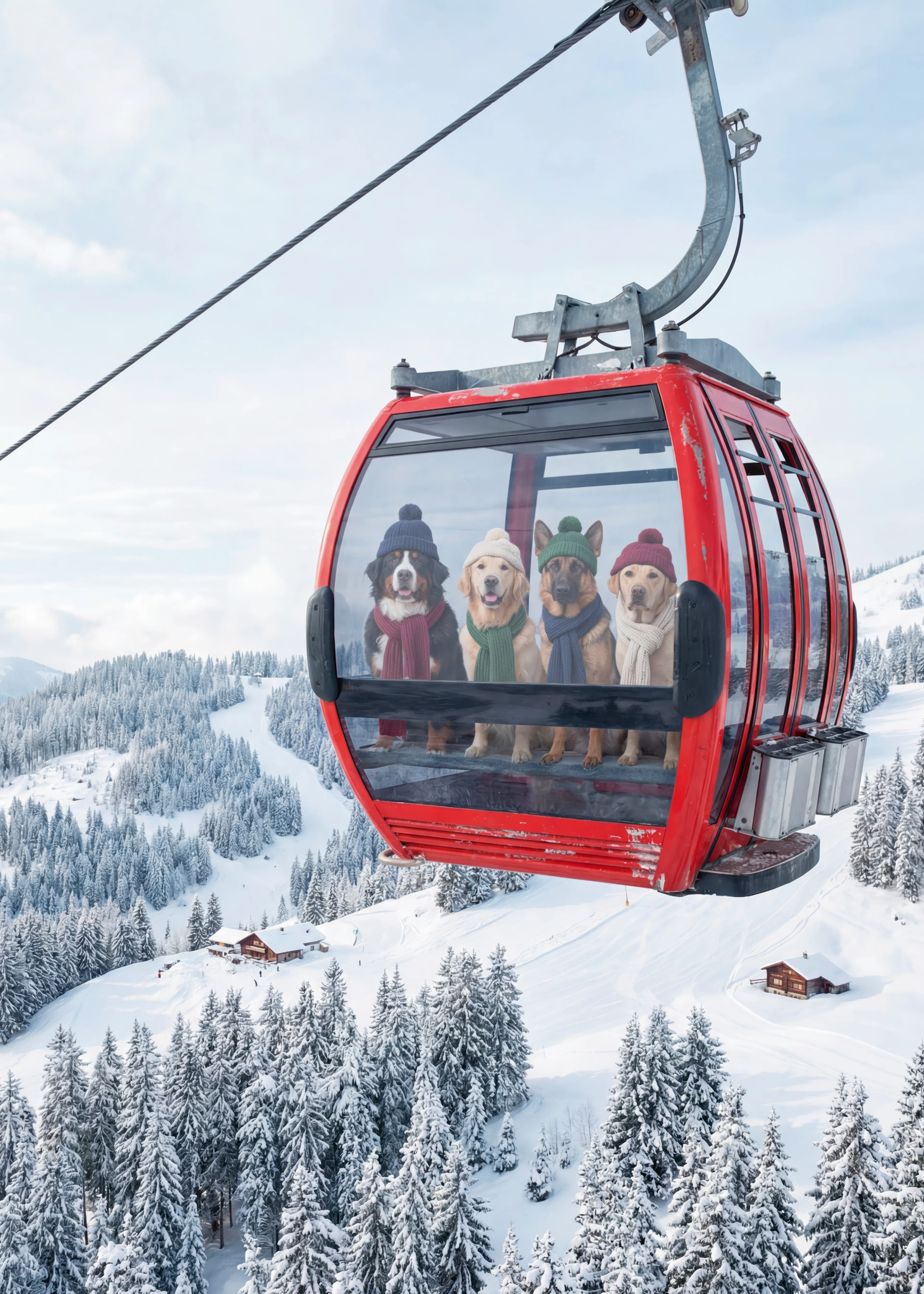 Winter Cable Car Poster 0