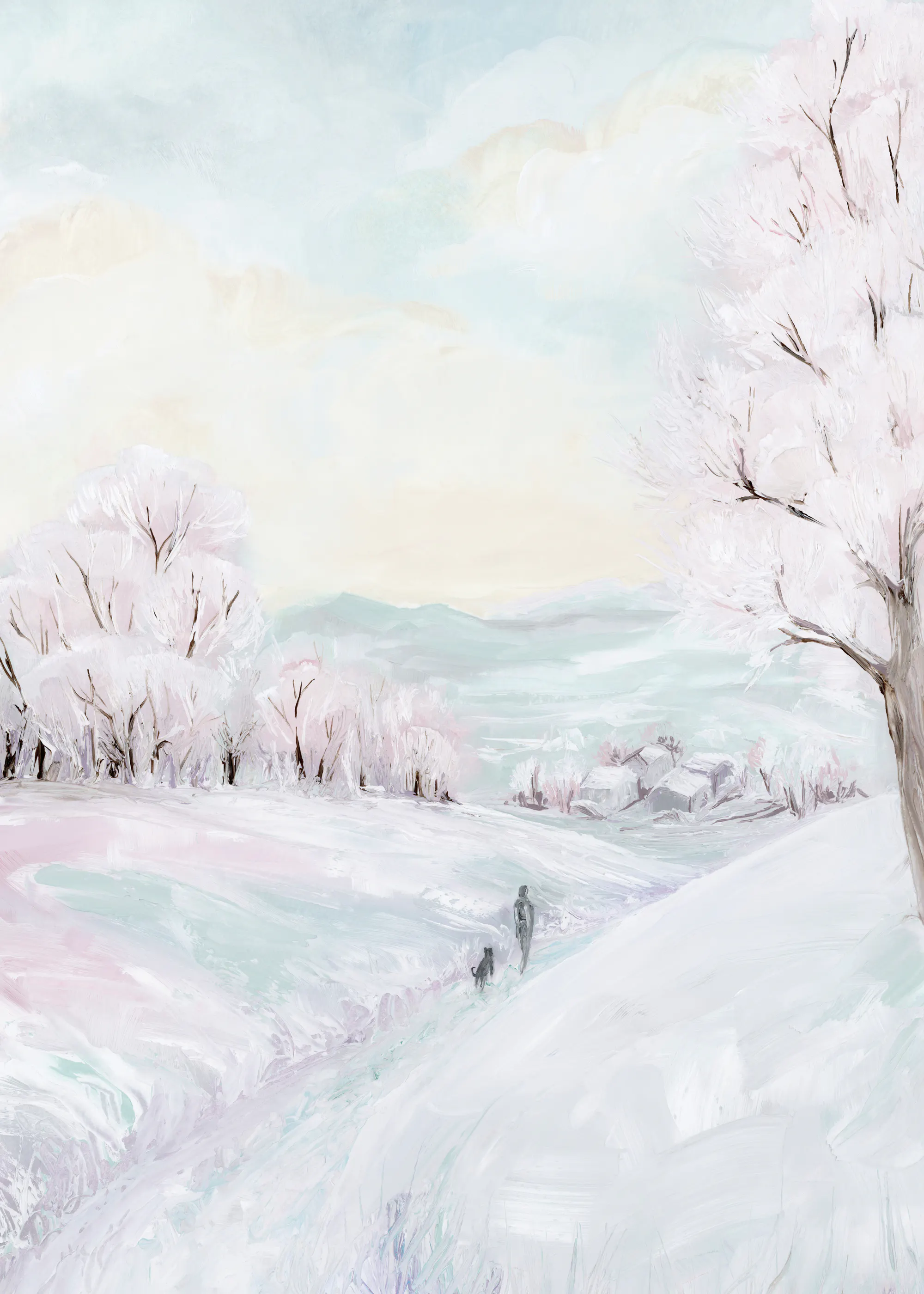Pastel Winter Serenity Poster 0