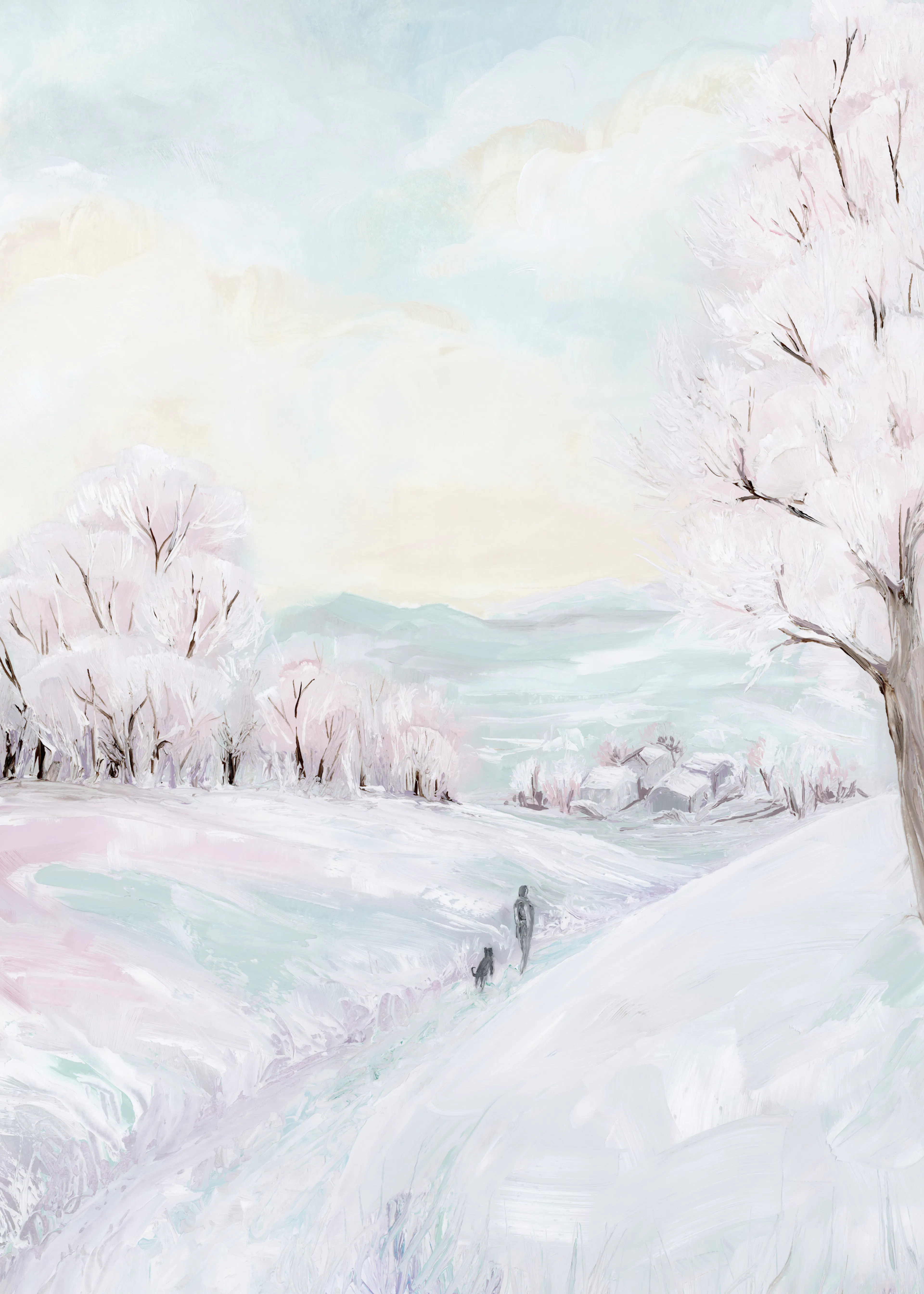 Pastel Winter Serenity Poster 0