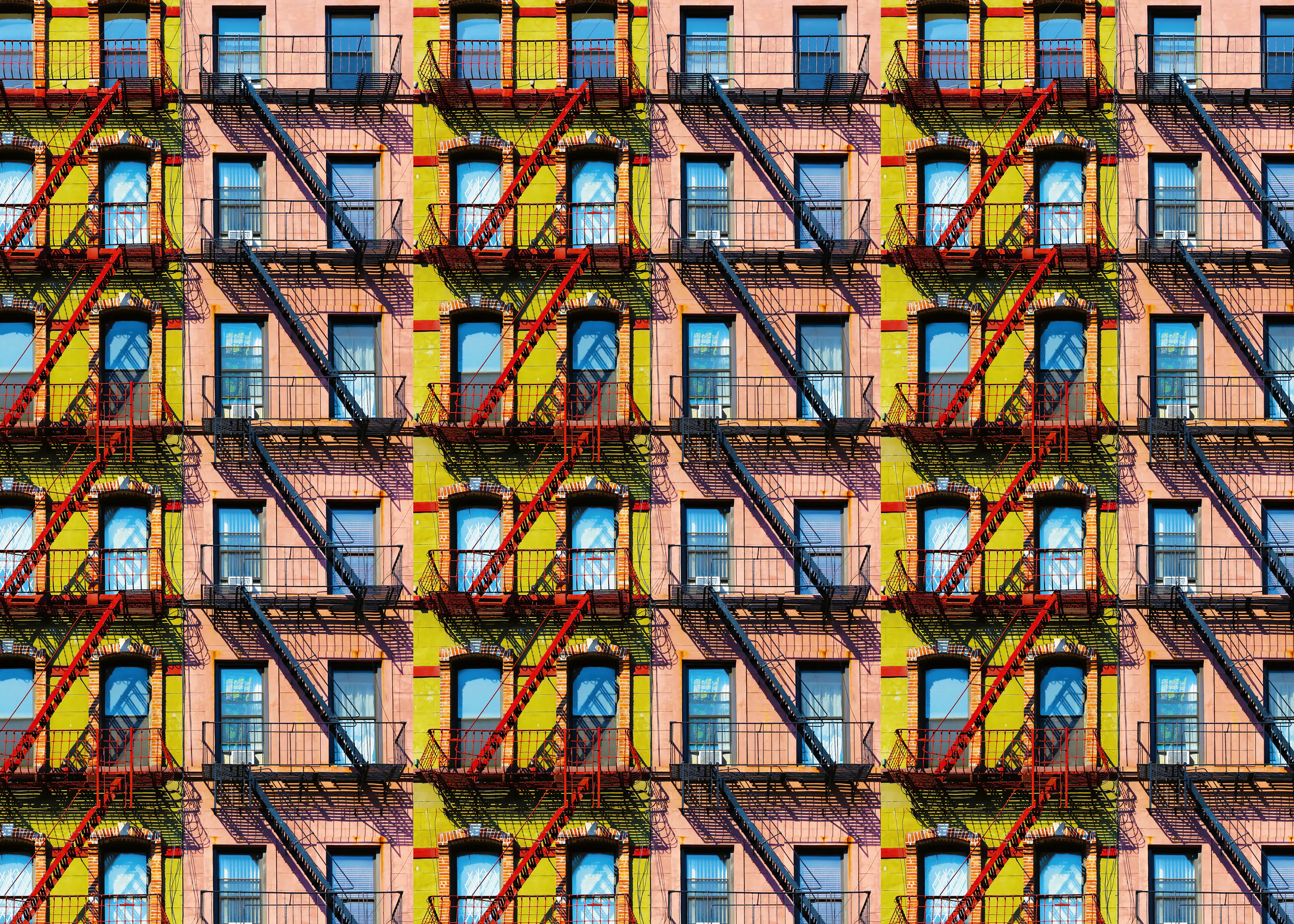 Burnt Orange Urban Geometry Poster 0