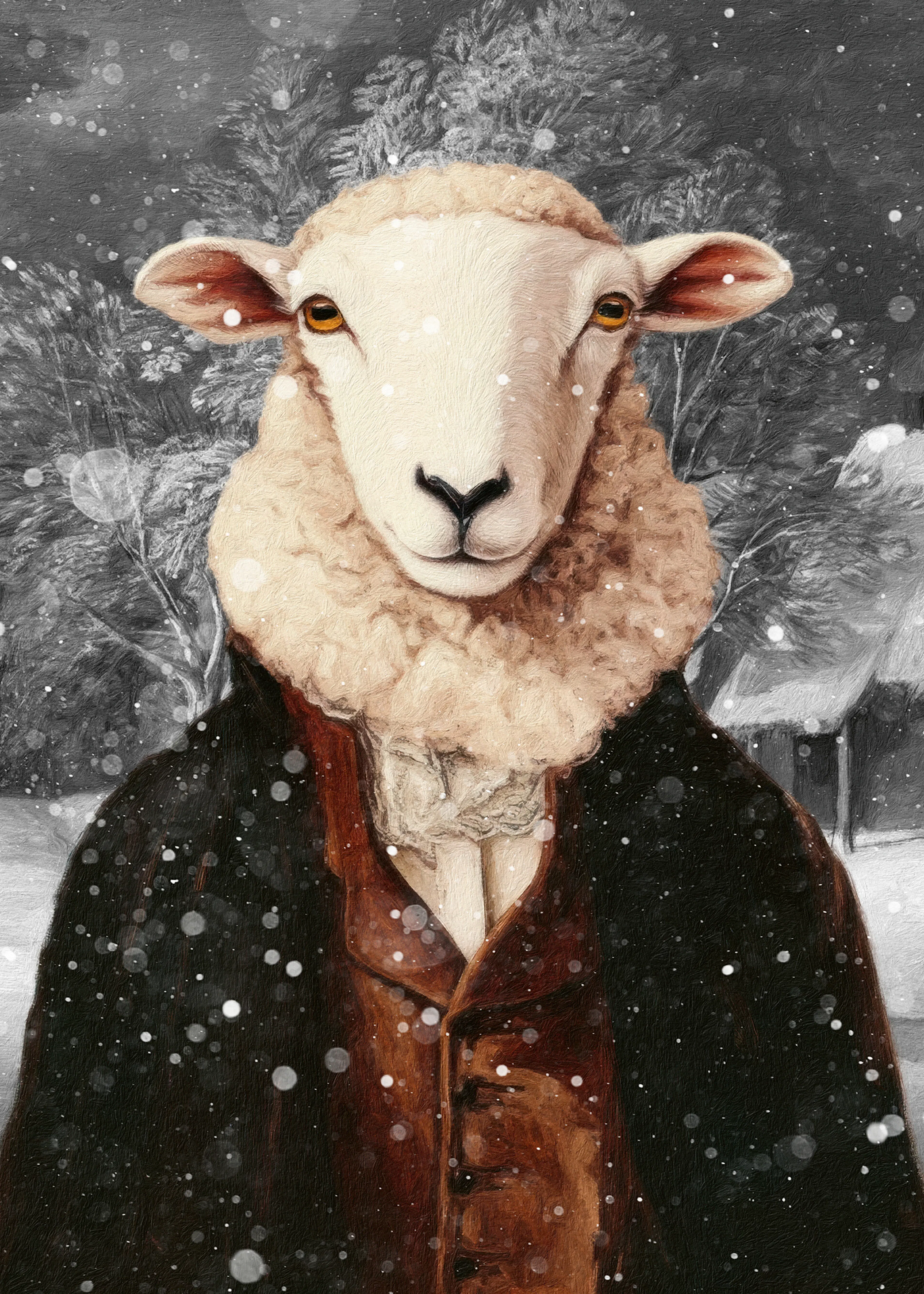 Winter Sheep Poster 0
