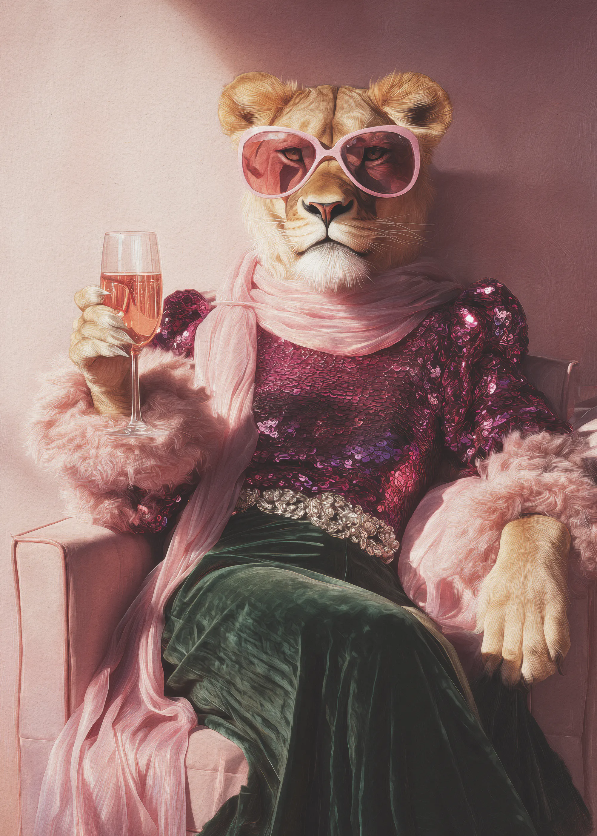 Pink Retro Glam Poster 0
