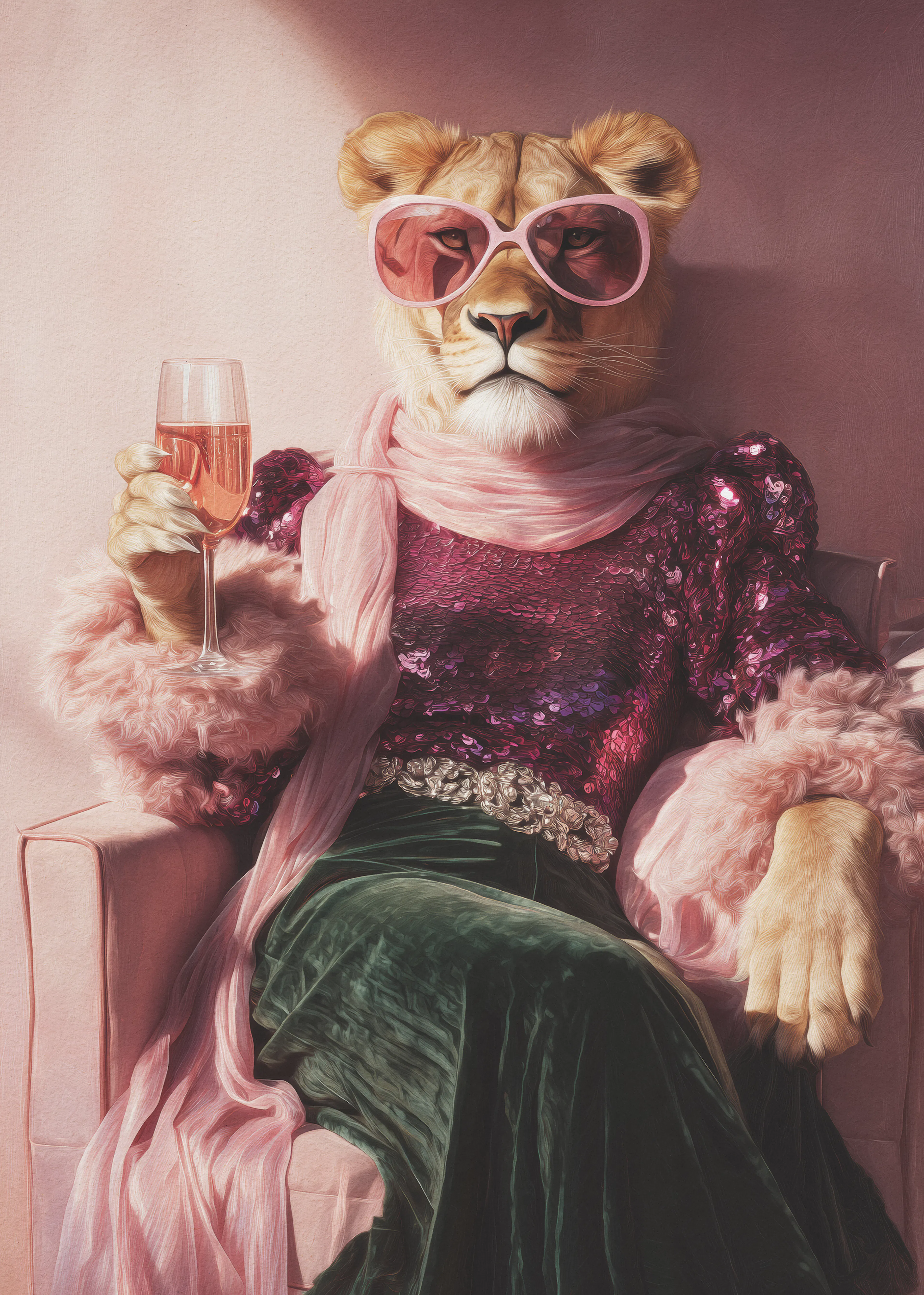 Pink Retro Glam Poster 0