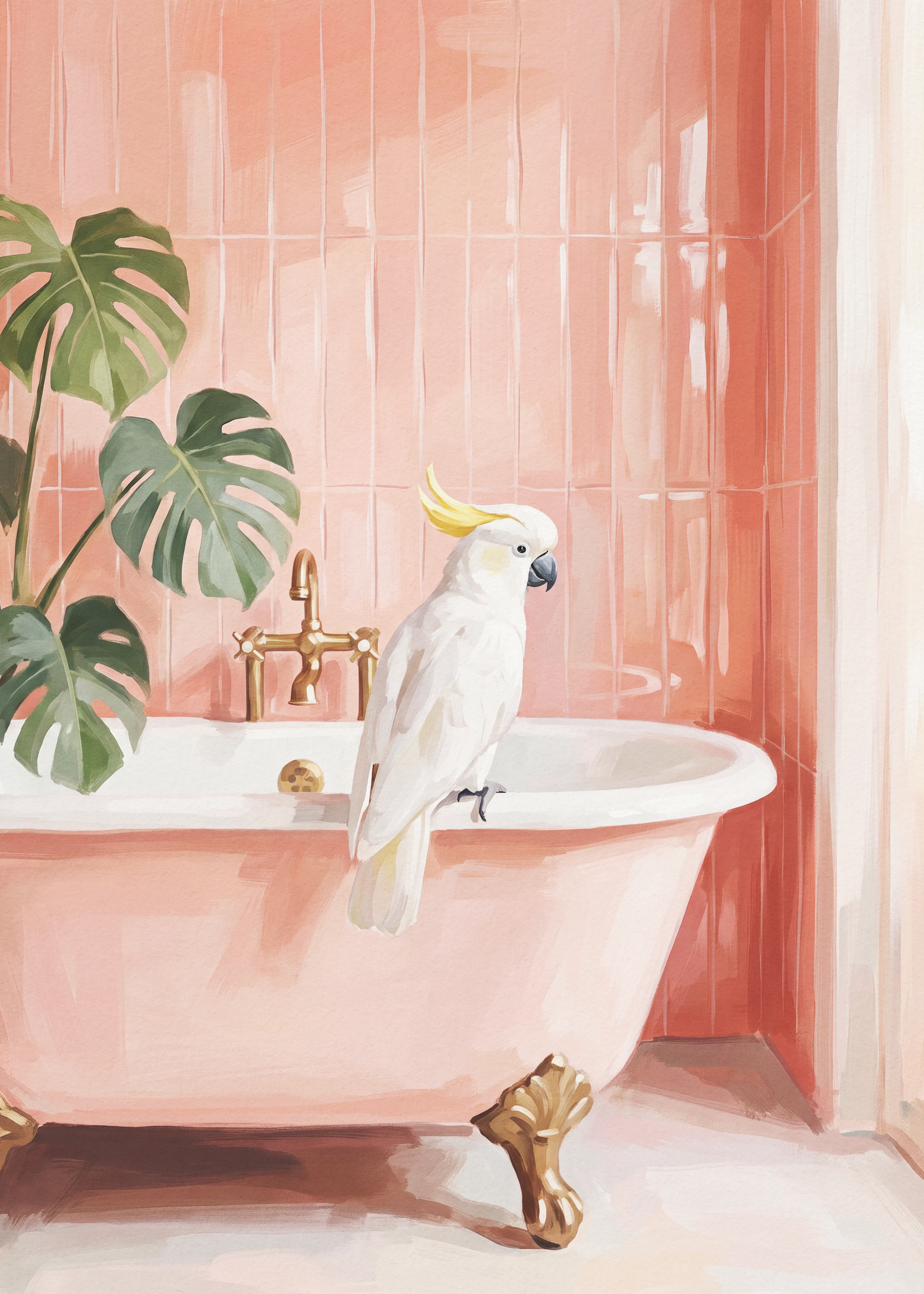 Tropical Bath Poster 0