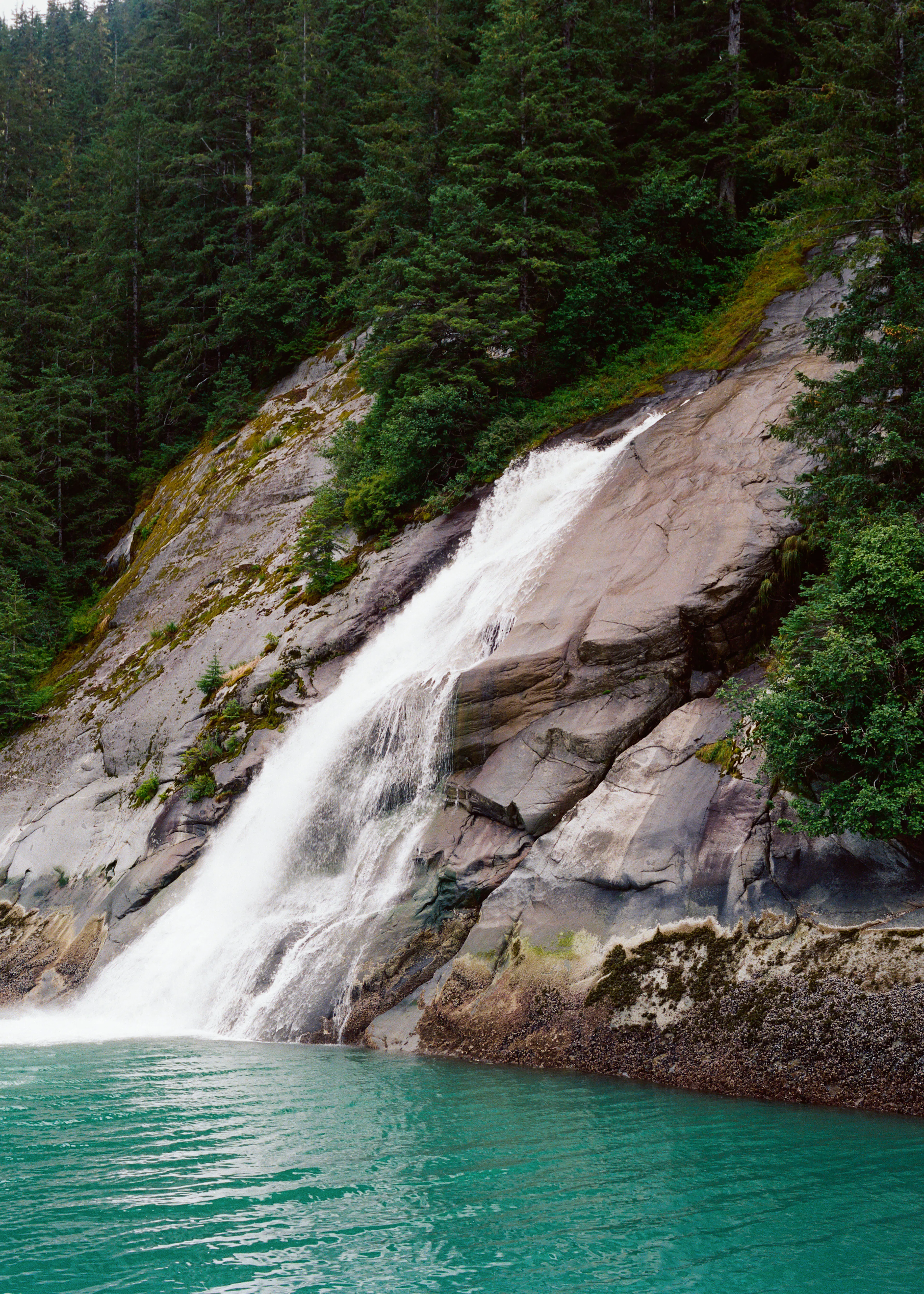 Turquoise Serene Waterfall Poster 0