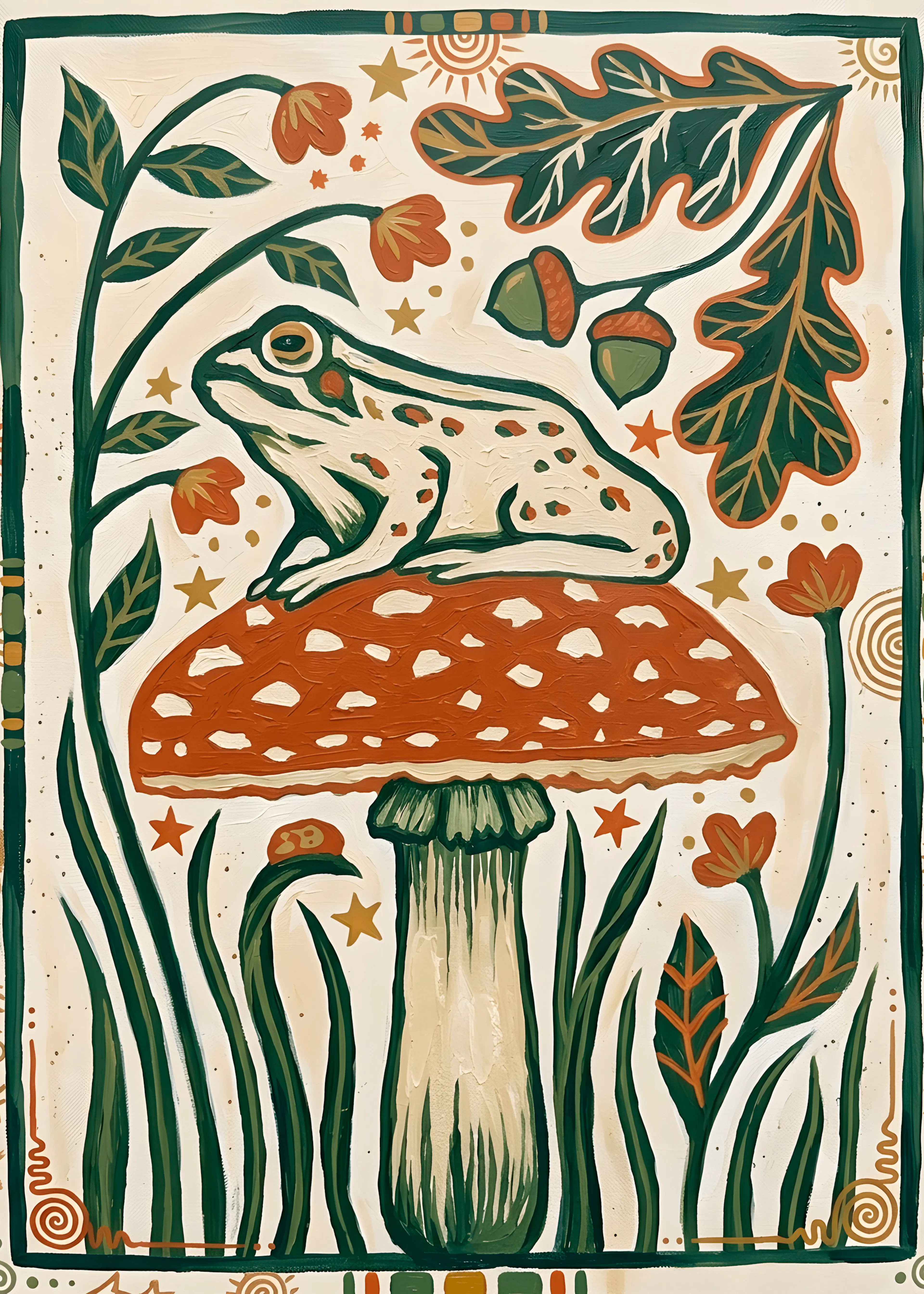 Champignon Enchanté Poster 0