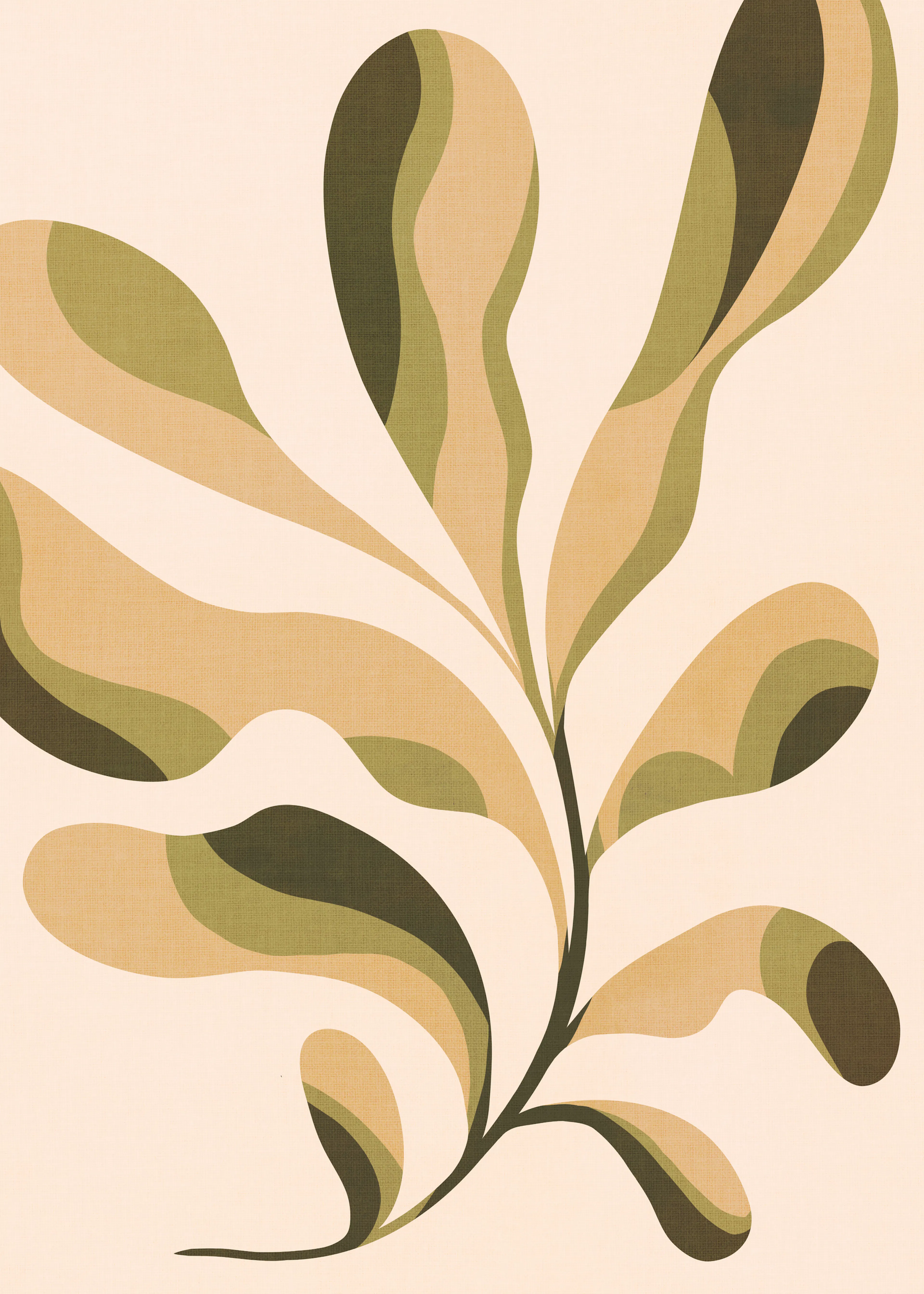 Beige Earthy Abstract Poster 0