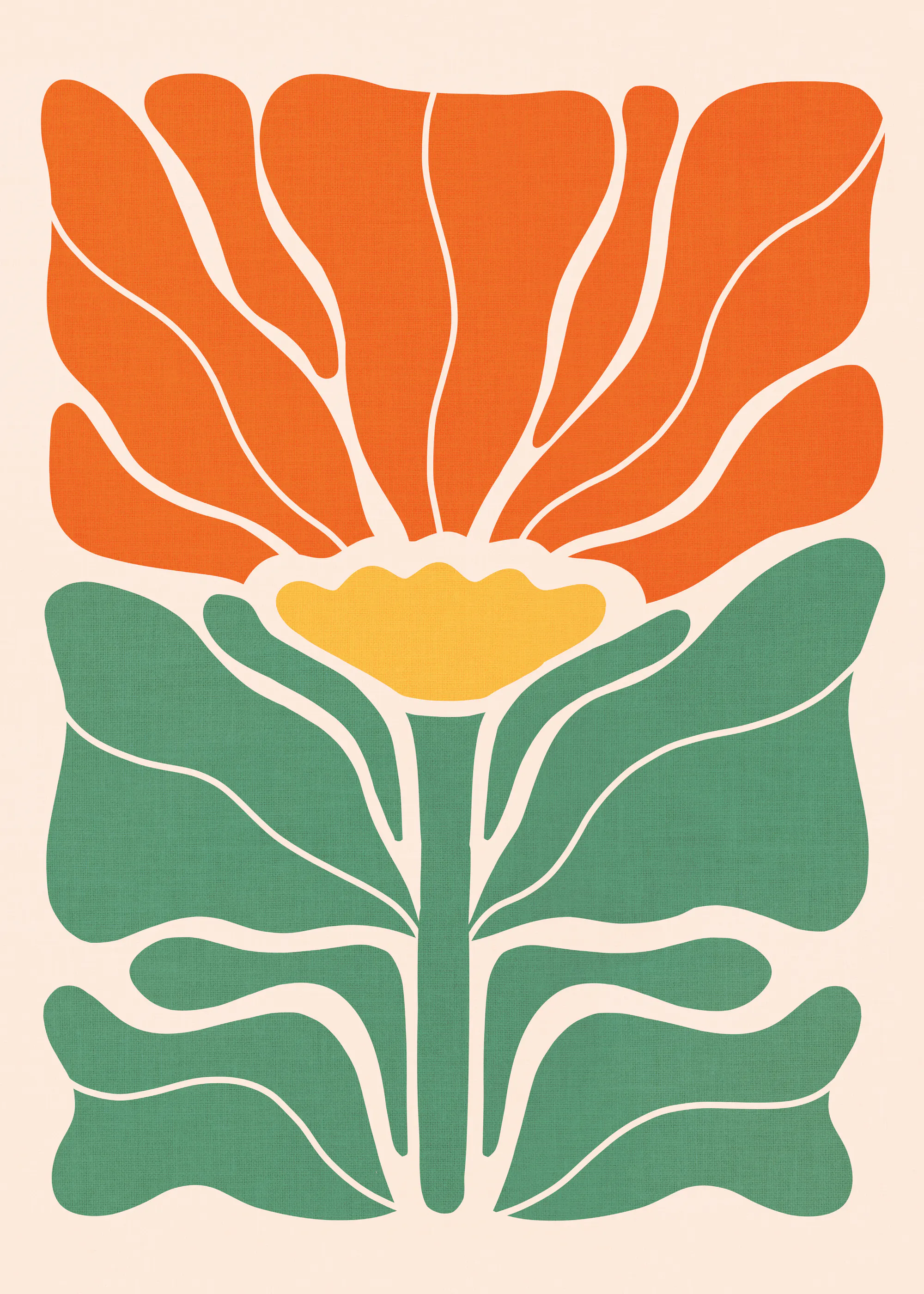 Retro Flower Poster 0