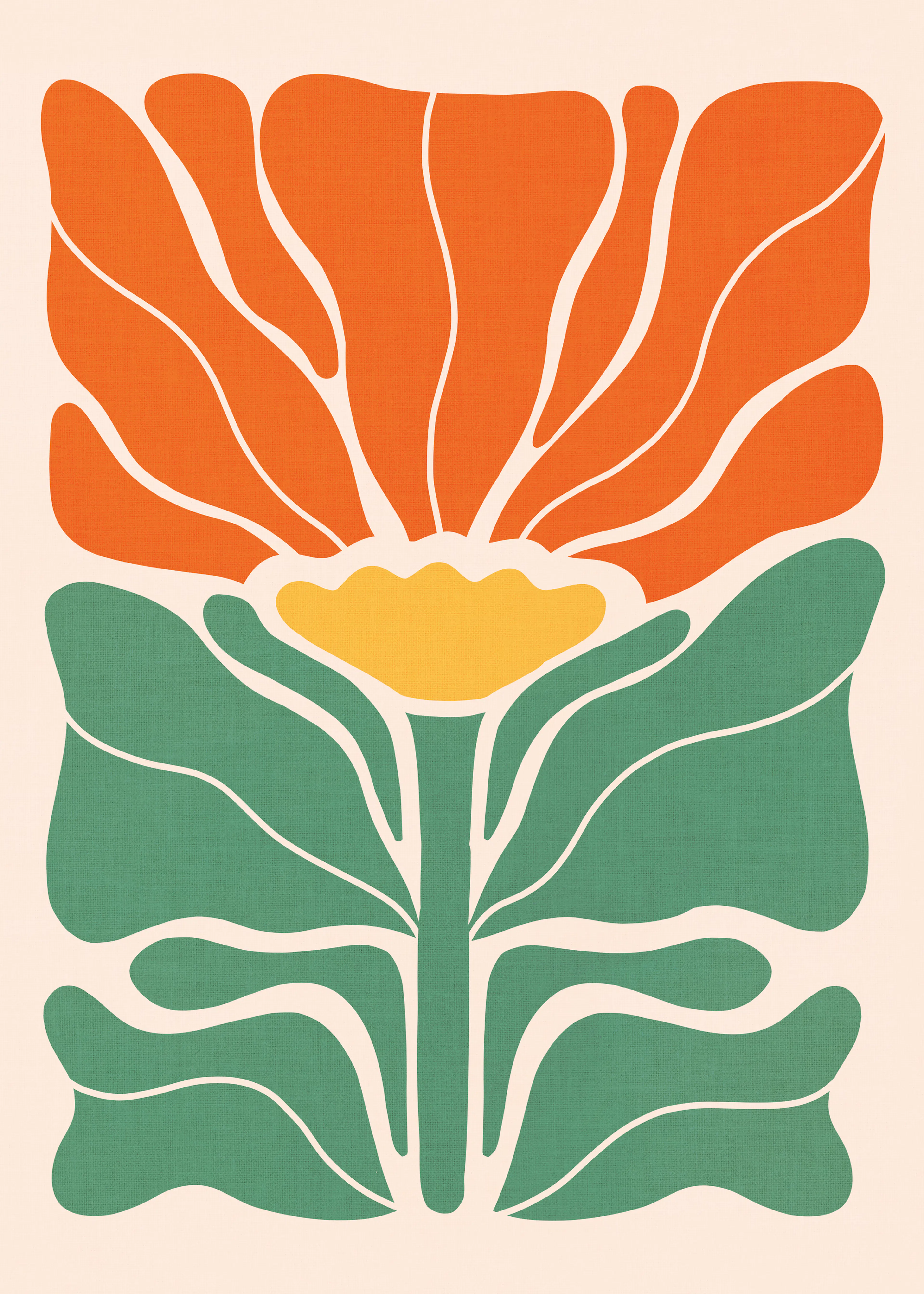 Retro Flower Poster 0