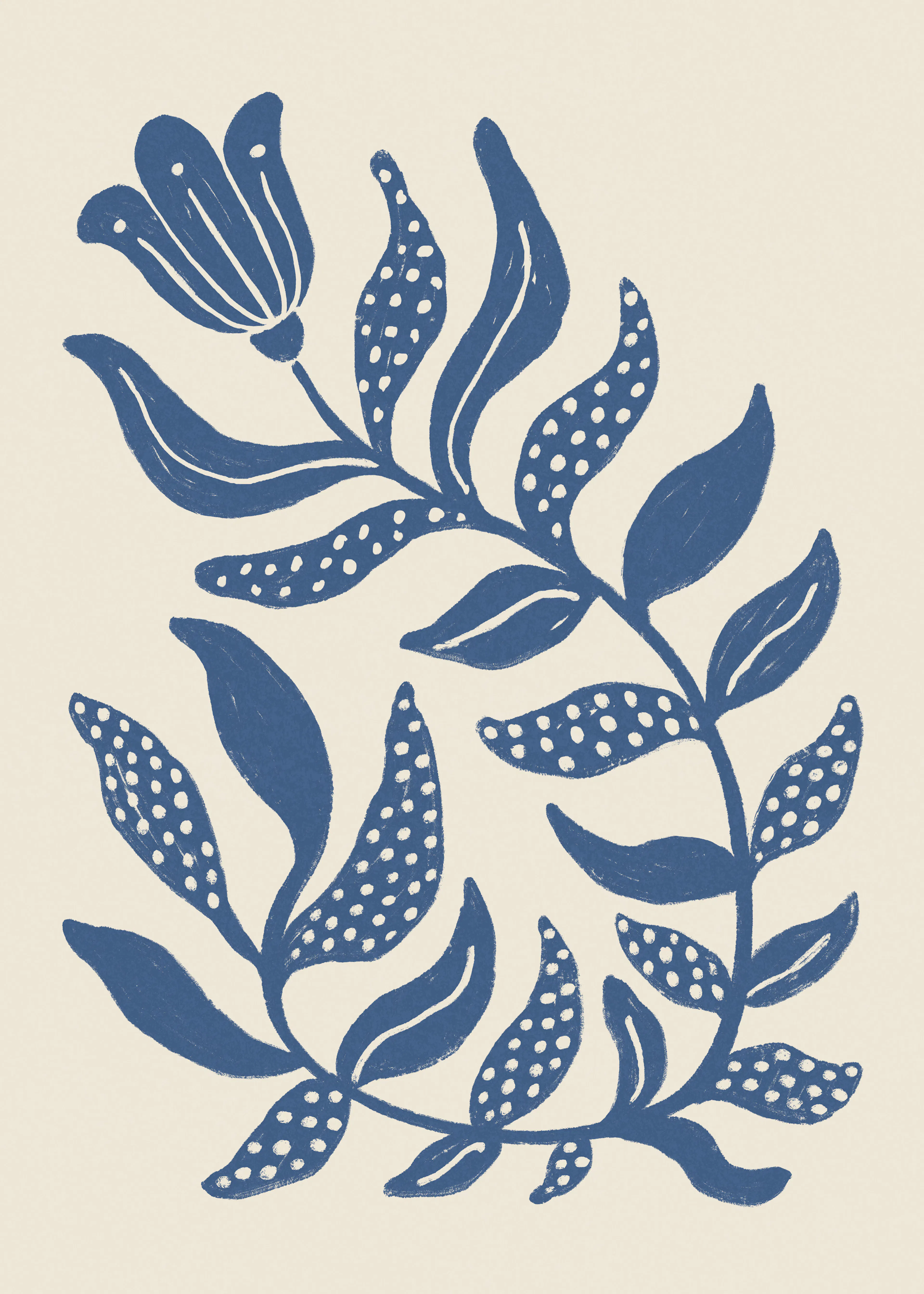Blue Botanical Poster 0