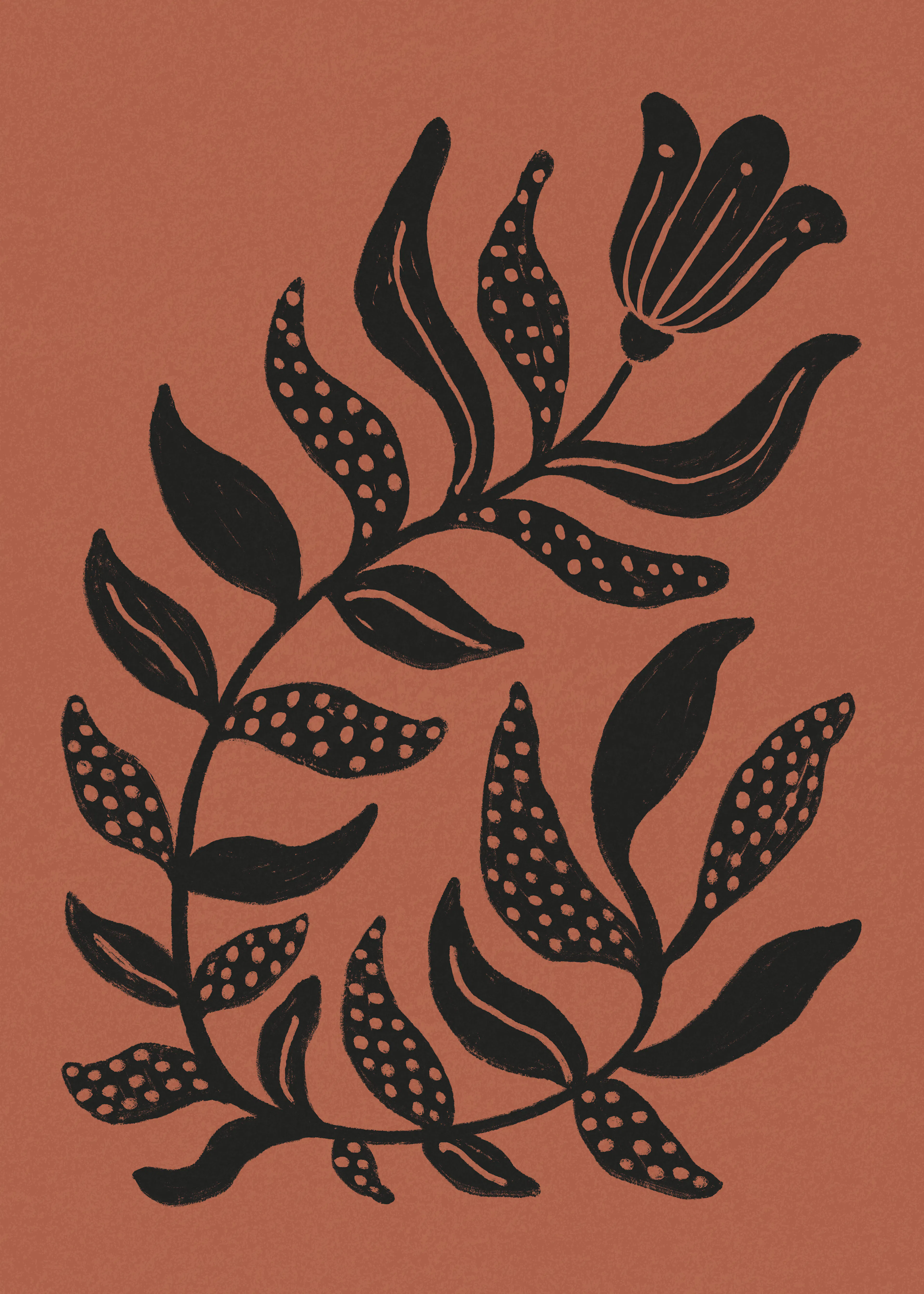 Botanique Rouille et Terreux Poster 0