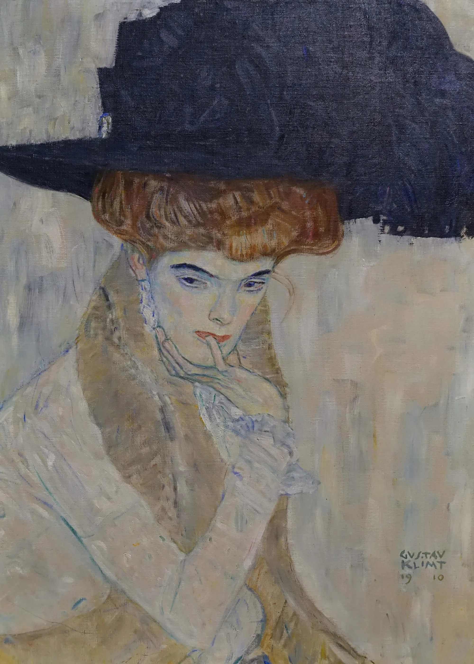 Gustav Klimt - Le Chapeau à Plumes Noires Poster 0