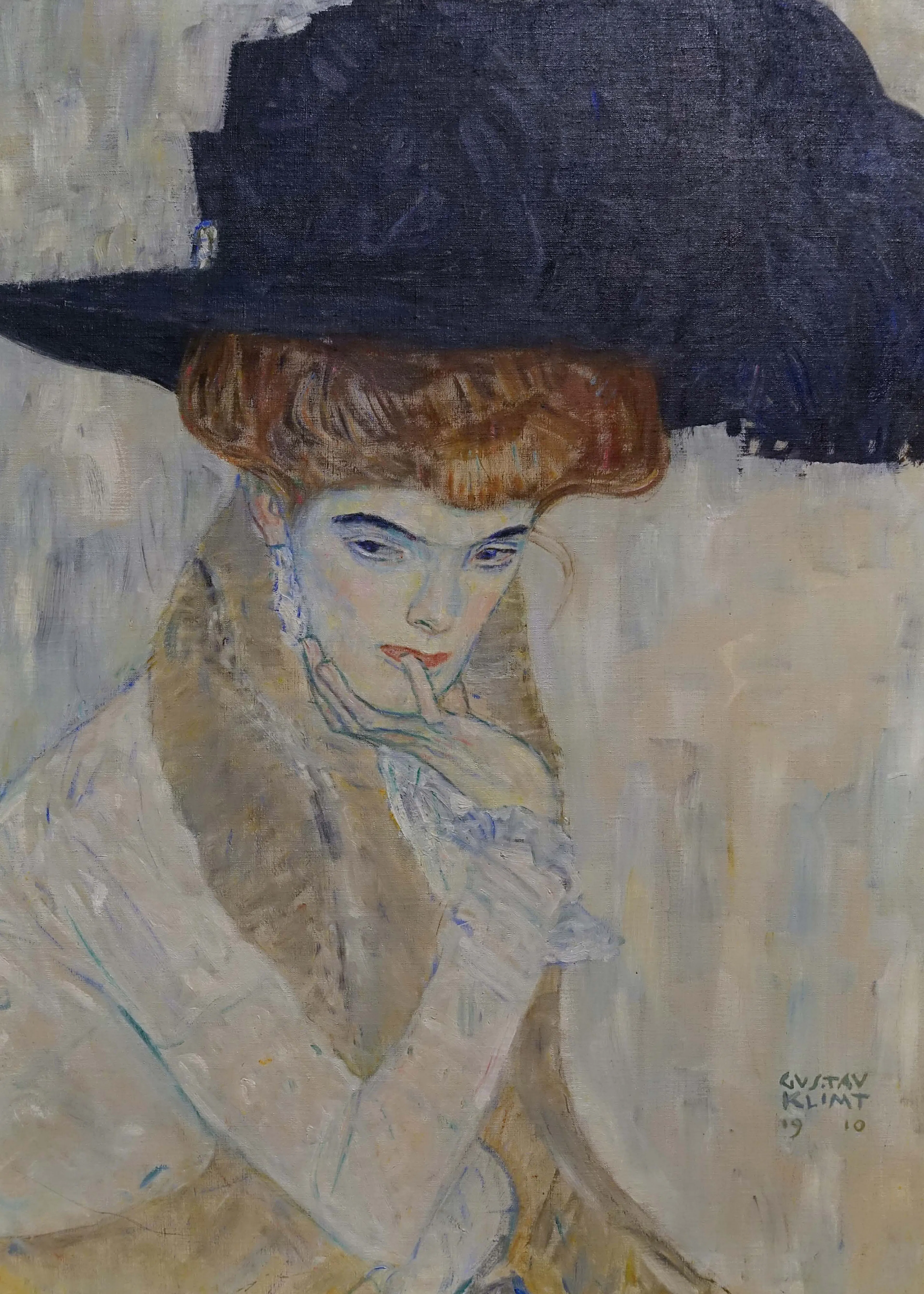 Gustav Klimt - The Black-Feathered Hat Poster 0