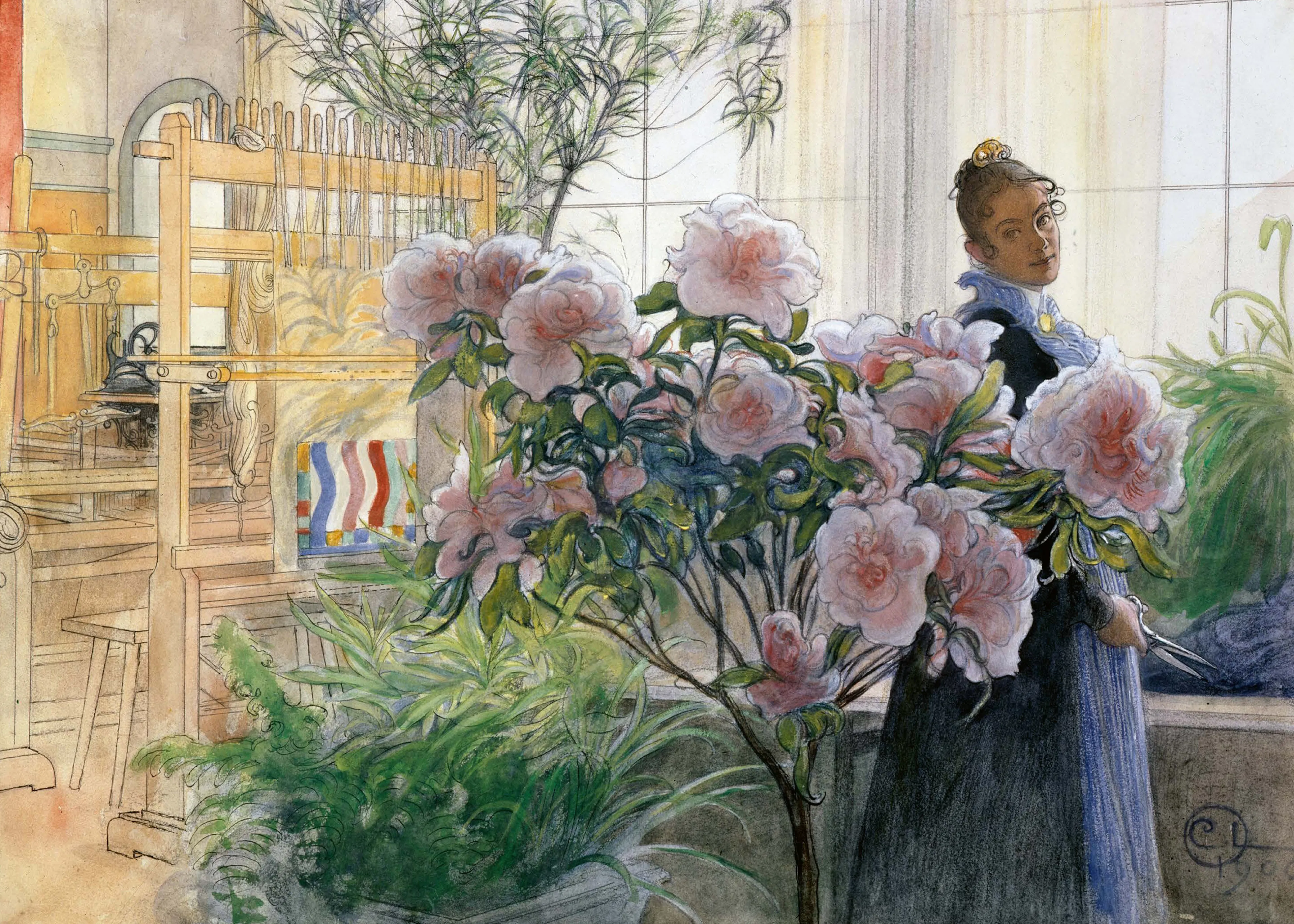 Carl Larsson - Azalea Poster 0