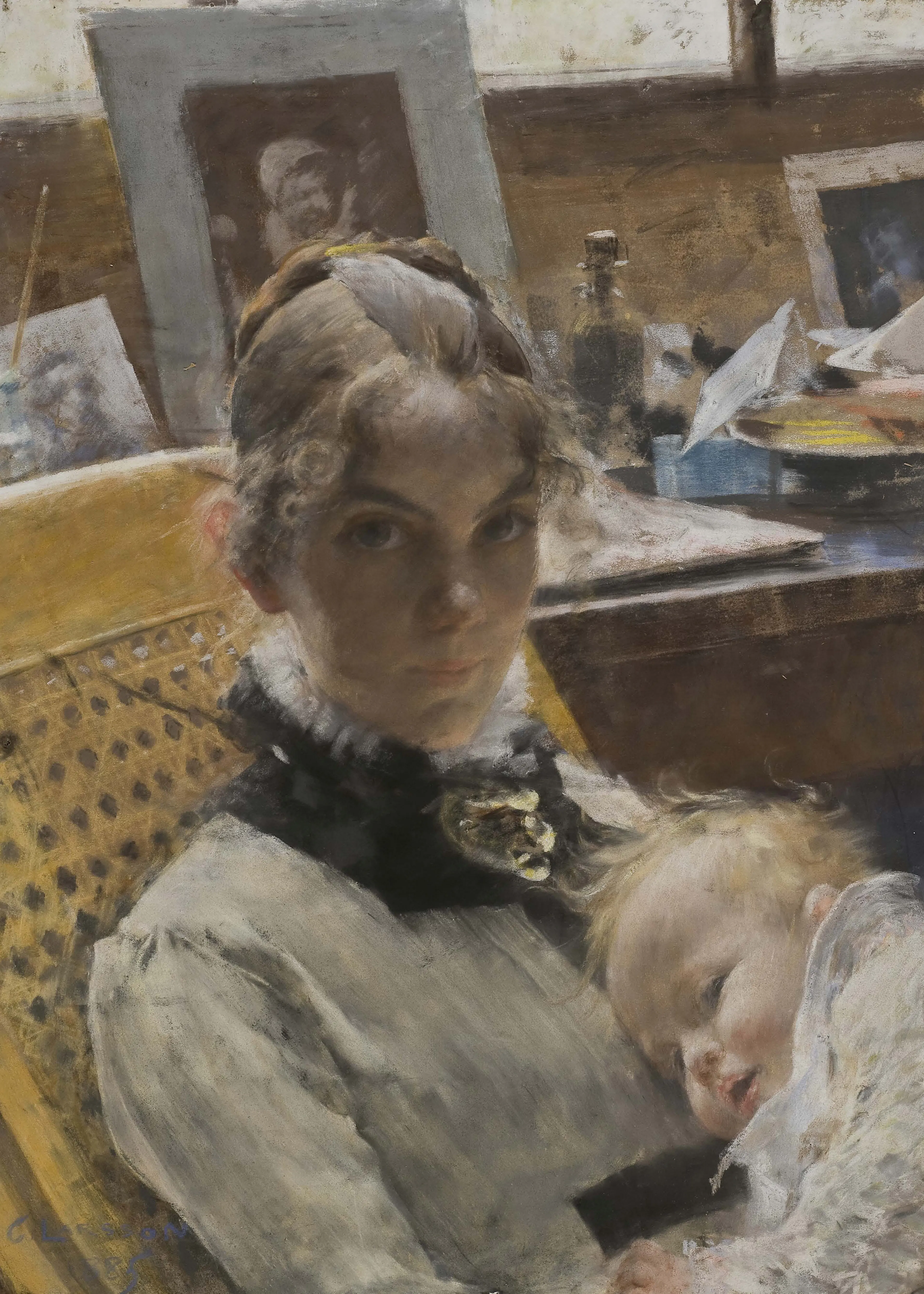 Carl Larsson - A Studio Idyll Poster 0