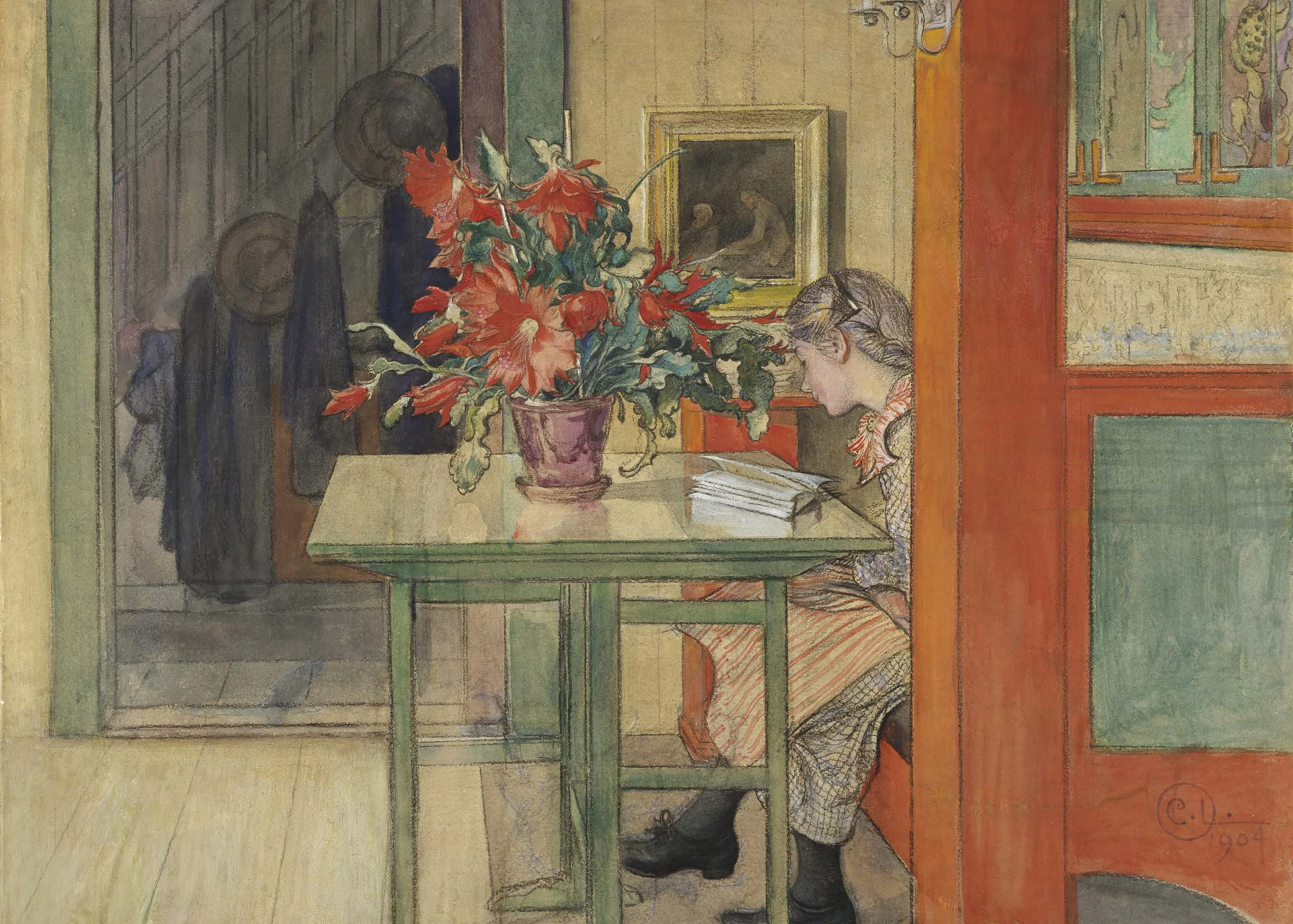 Carl Larsson - Lisbeth Reading Poster 0