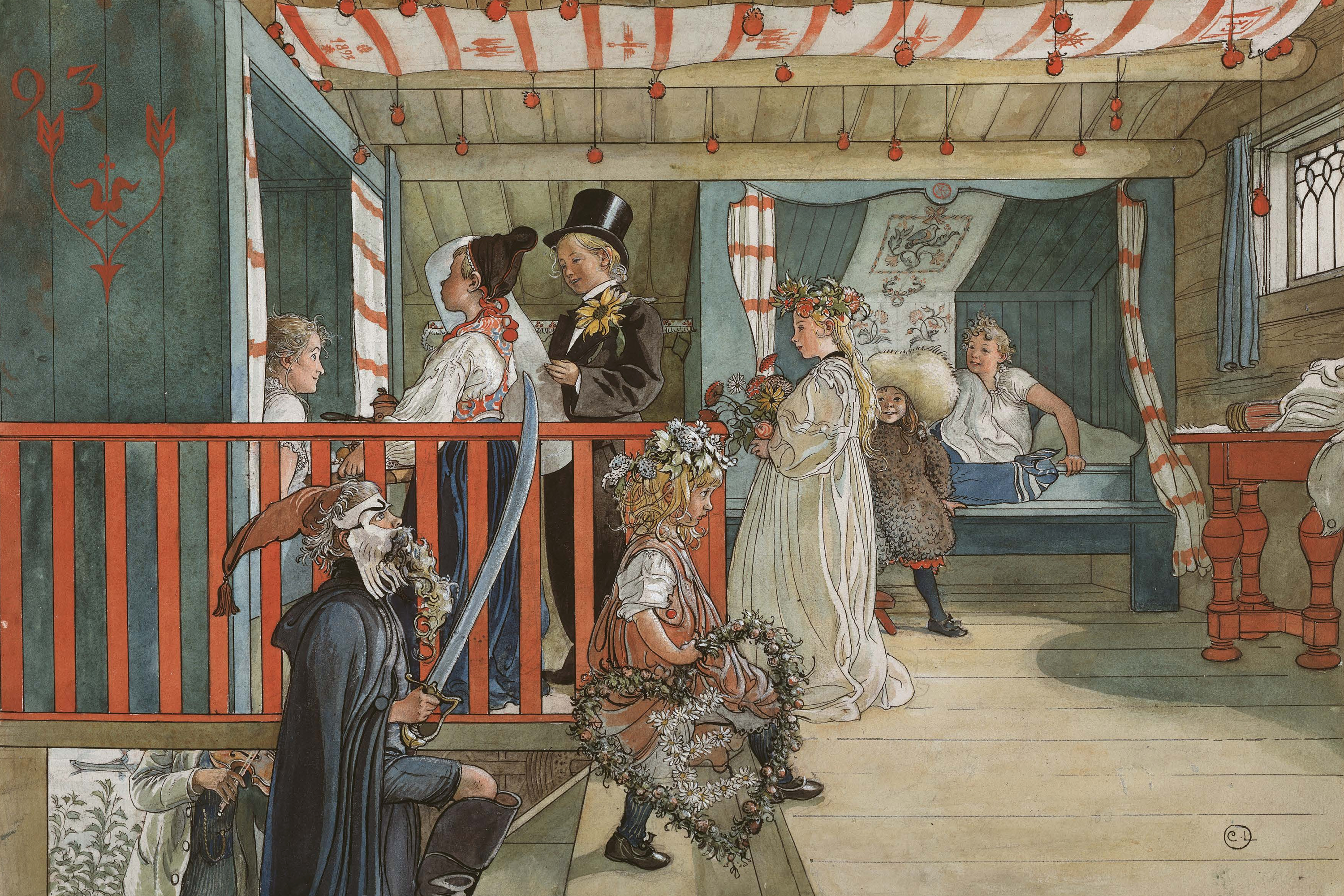 希少 CARL LARSSON カール・ラーソン 印刷 ポスター 6a82f501190b30995f8451f8_72059