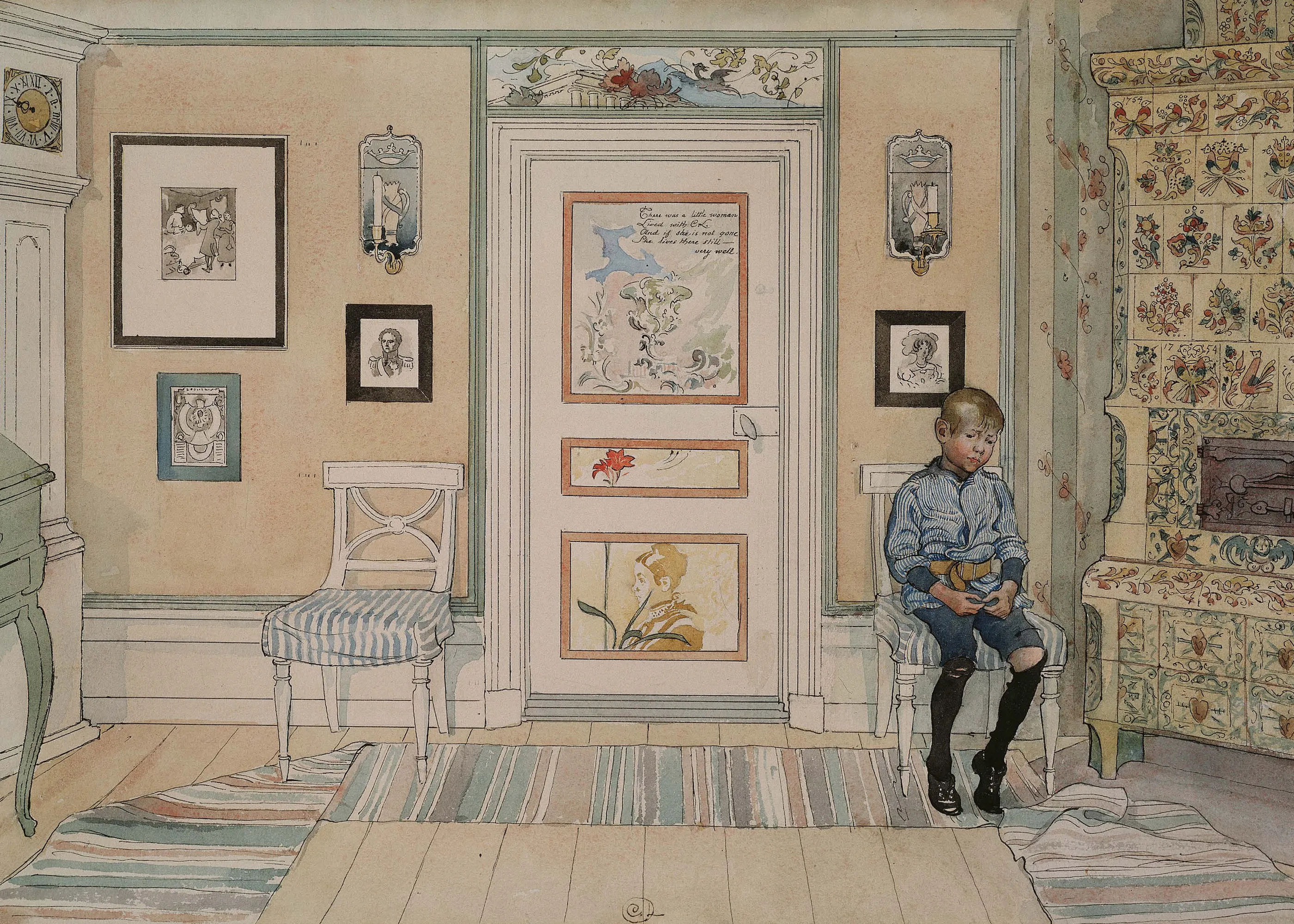 Carl Larsson - Dans le Coin Poster 0
