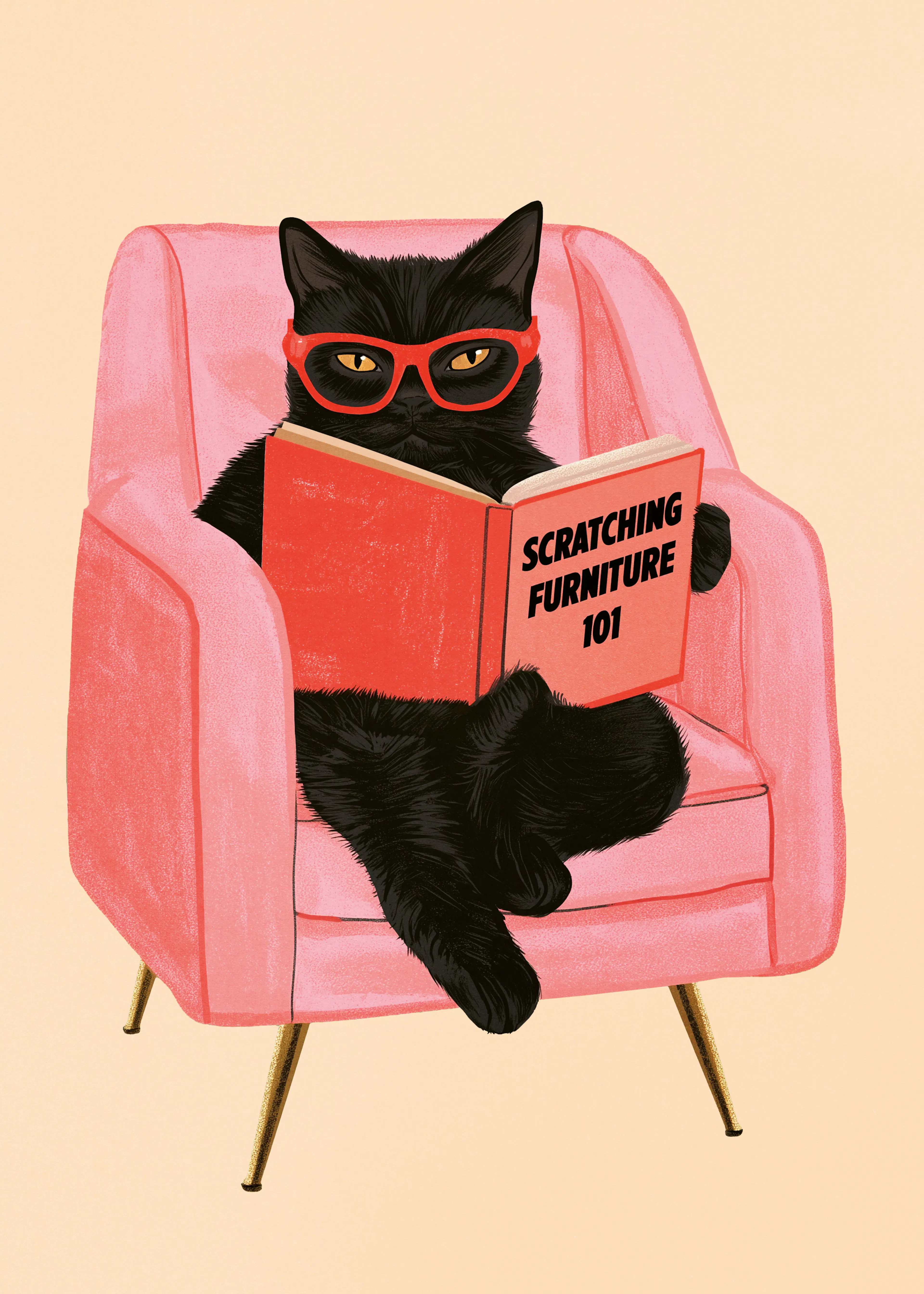 Cool Cat Reading Poster 0