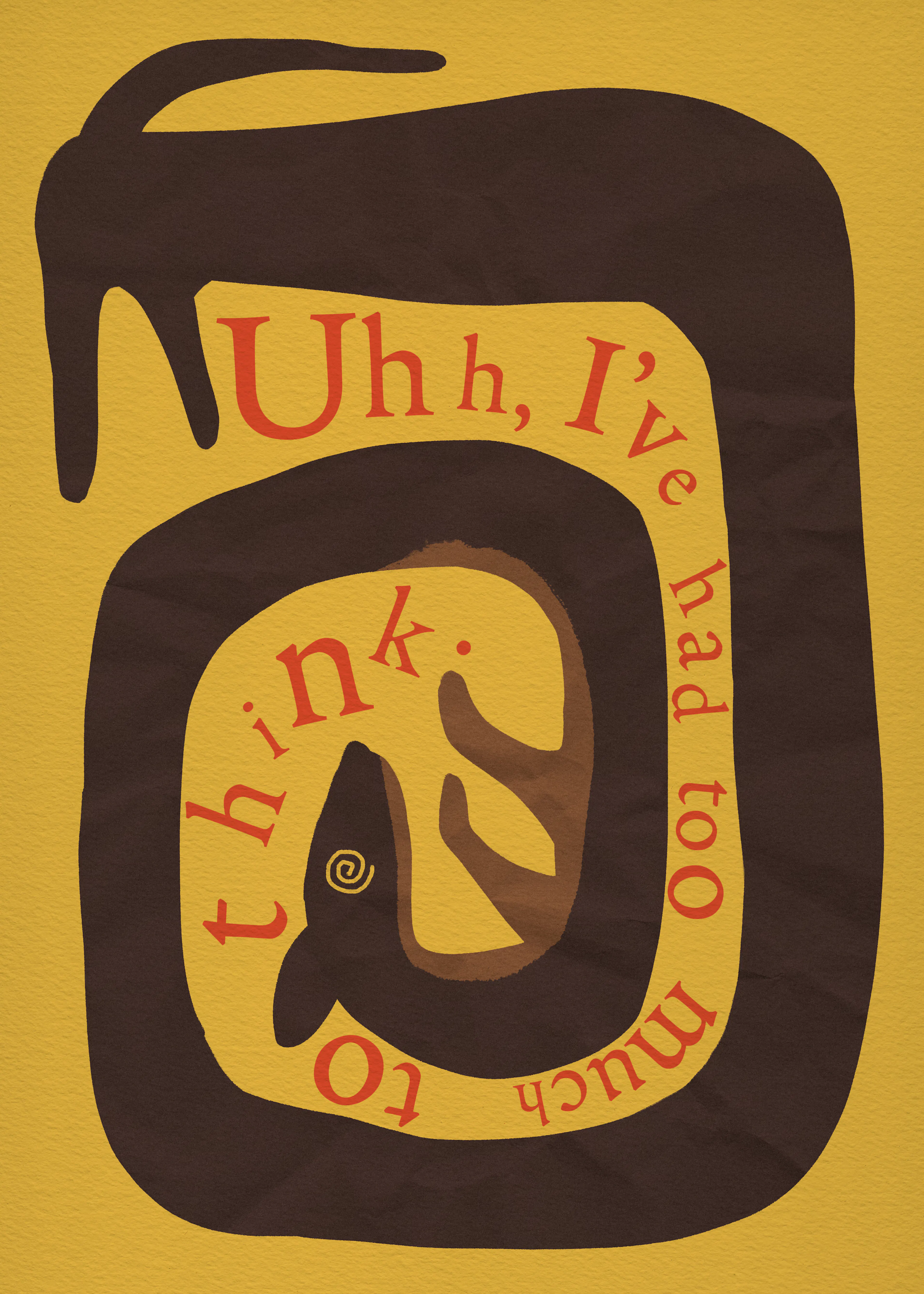 Too Much to Think Poster 0