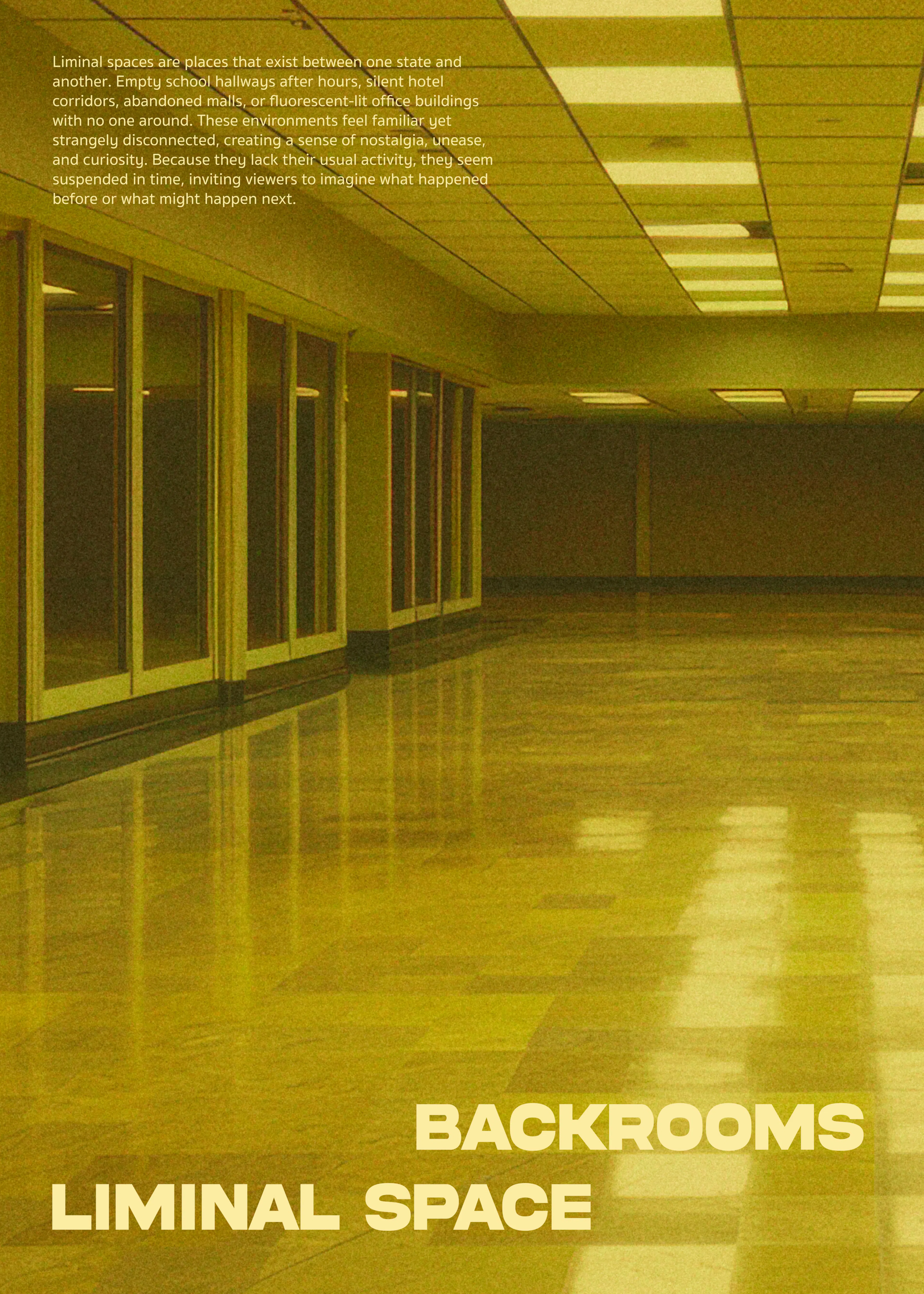 Backrooms Spazio Liminale Poster 0