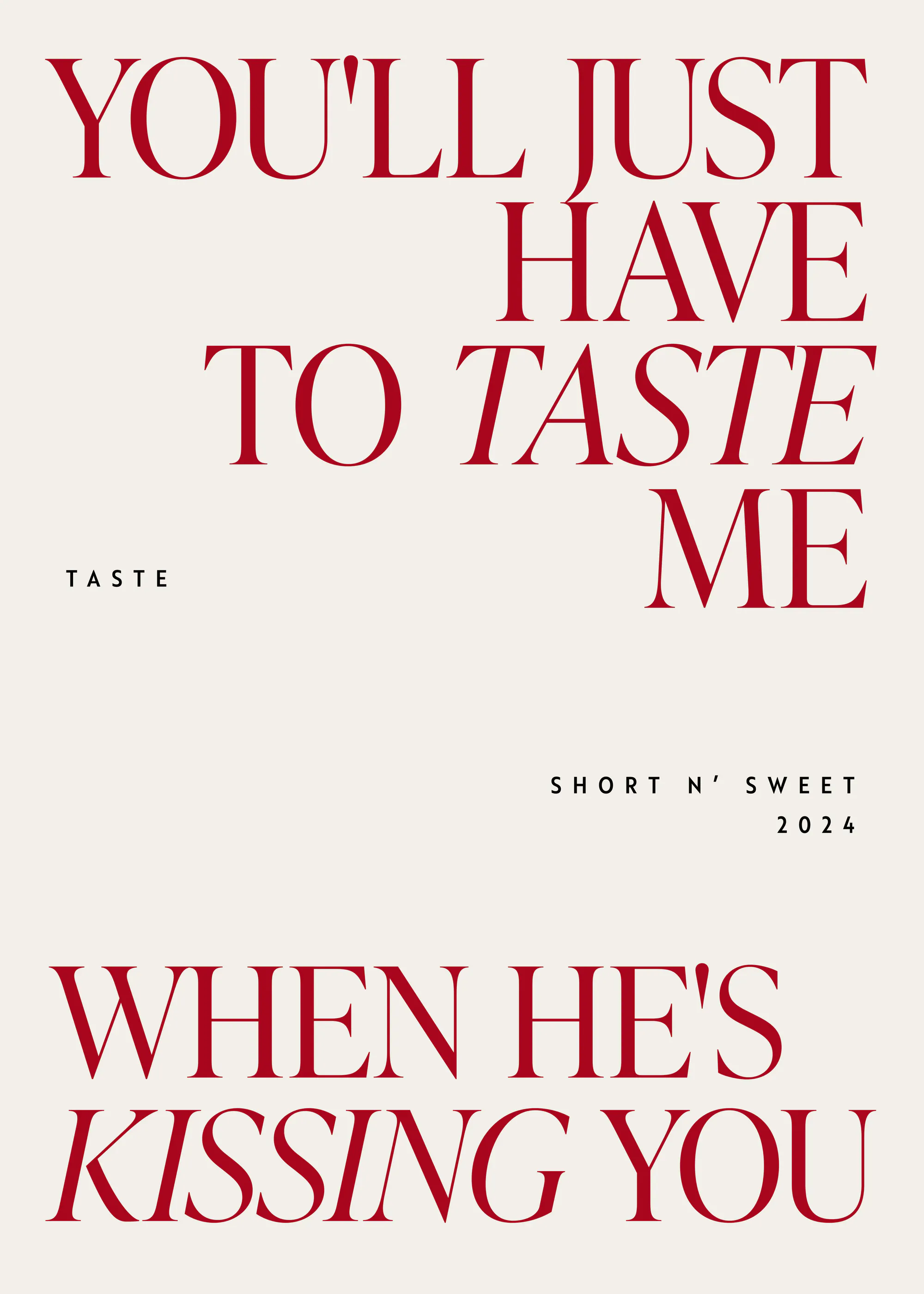 Taste Me Poster 0