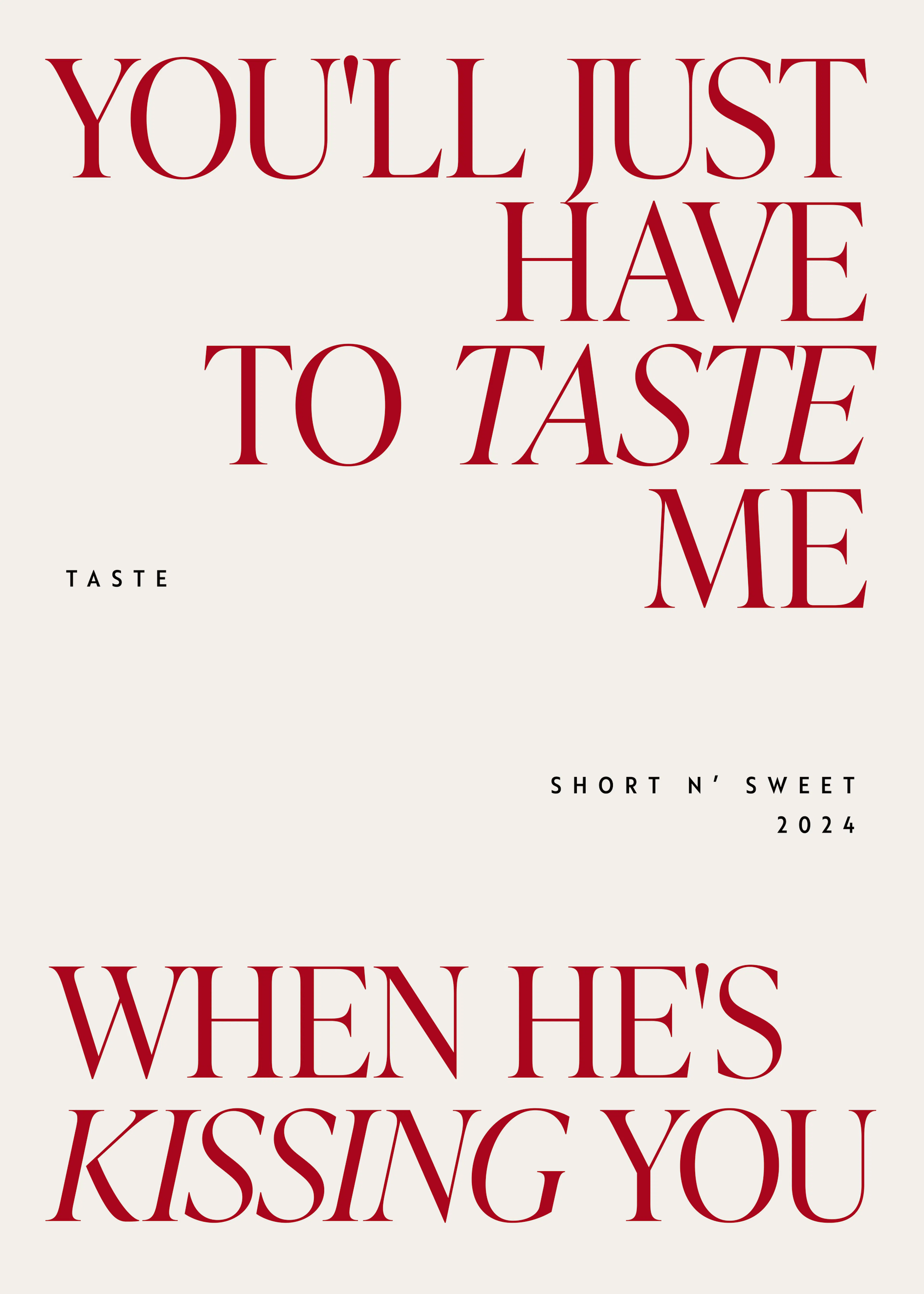 Taste Me Poster 0