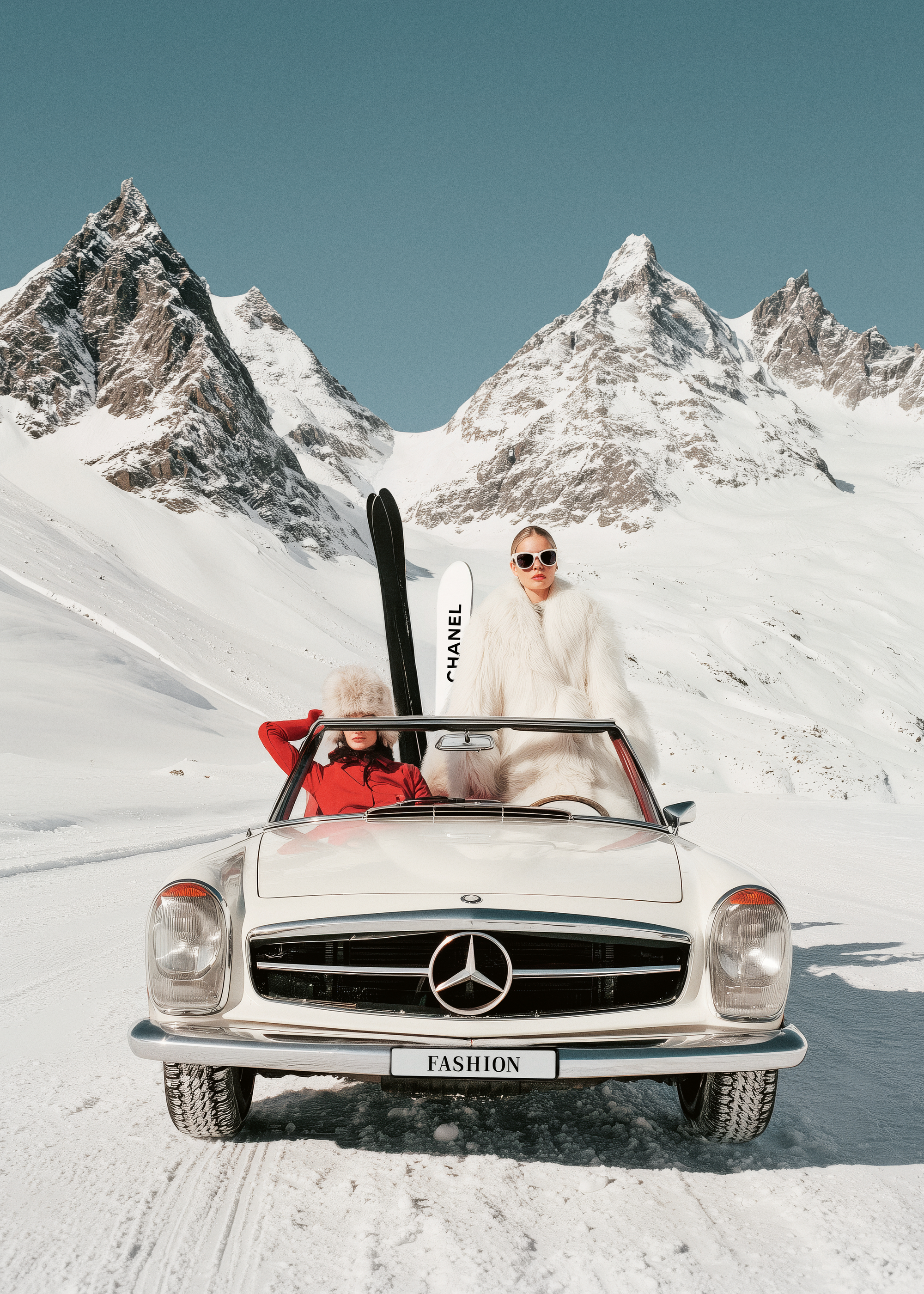 Ivory Winter Adventure Poster