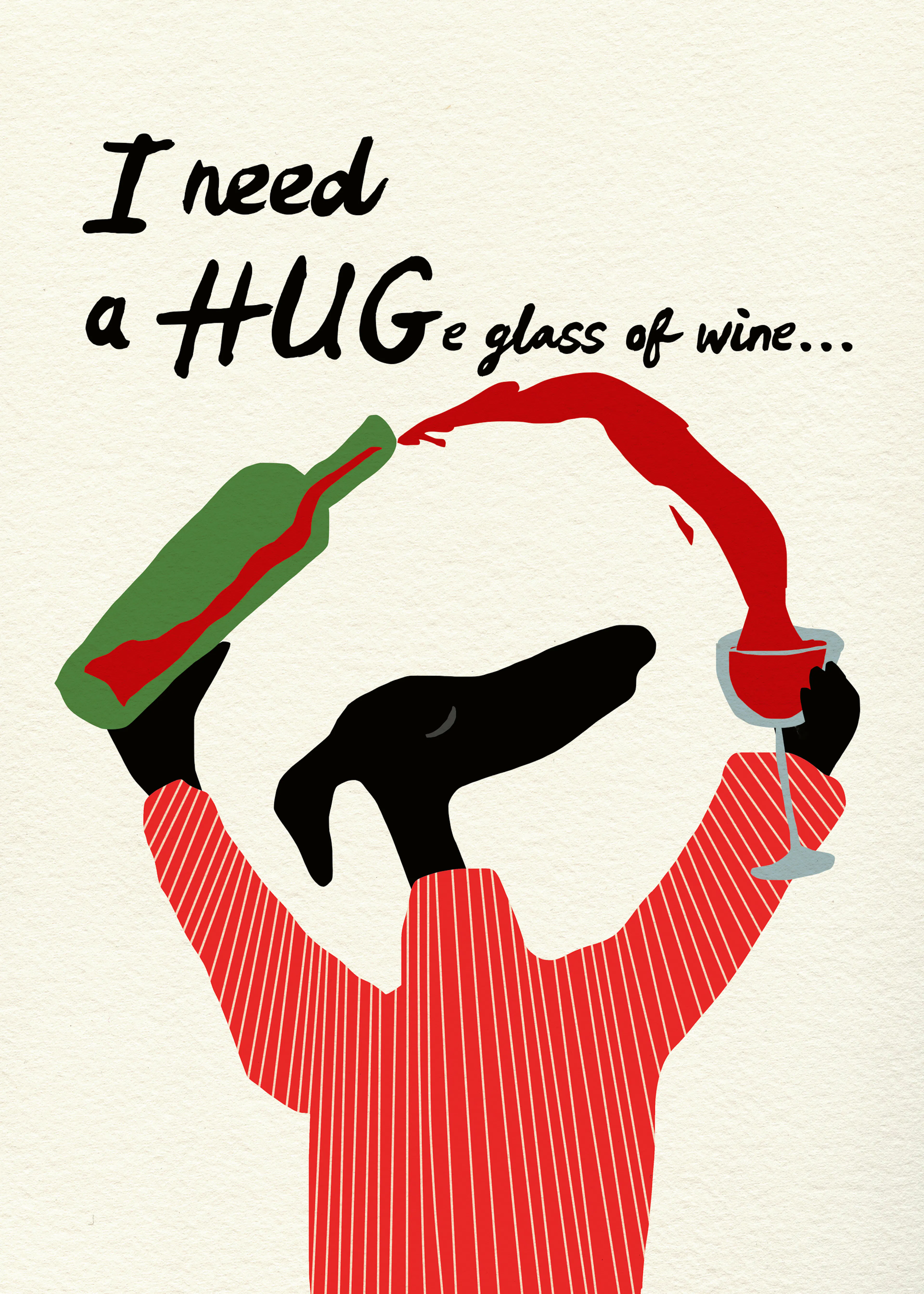 Huge Glass of Wine Poster 0