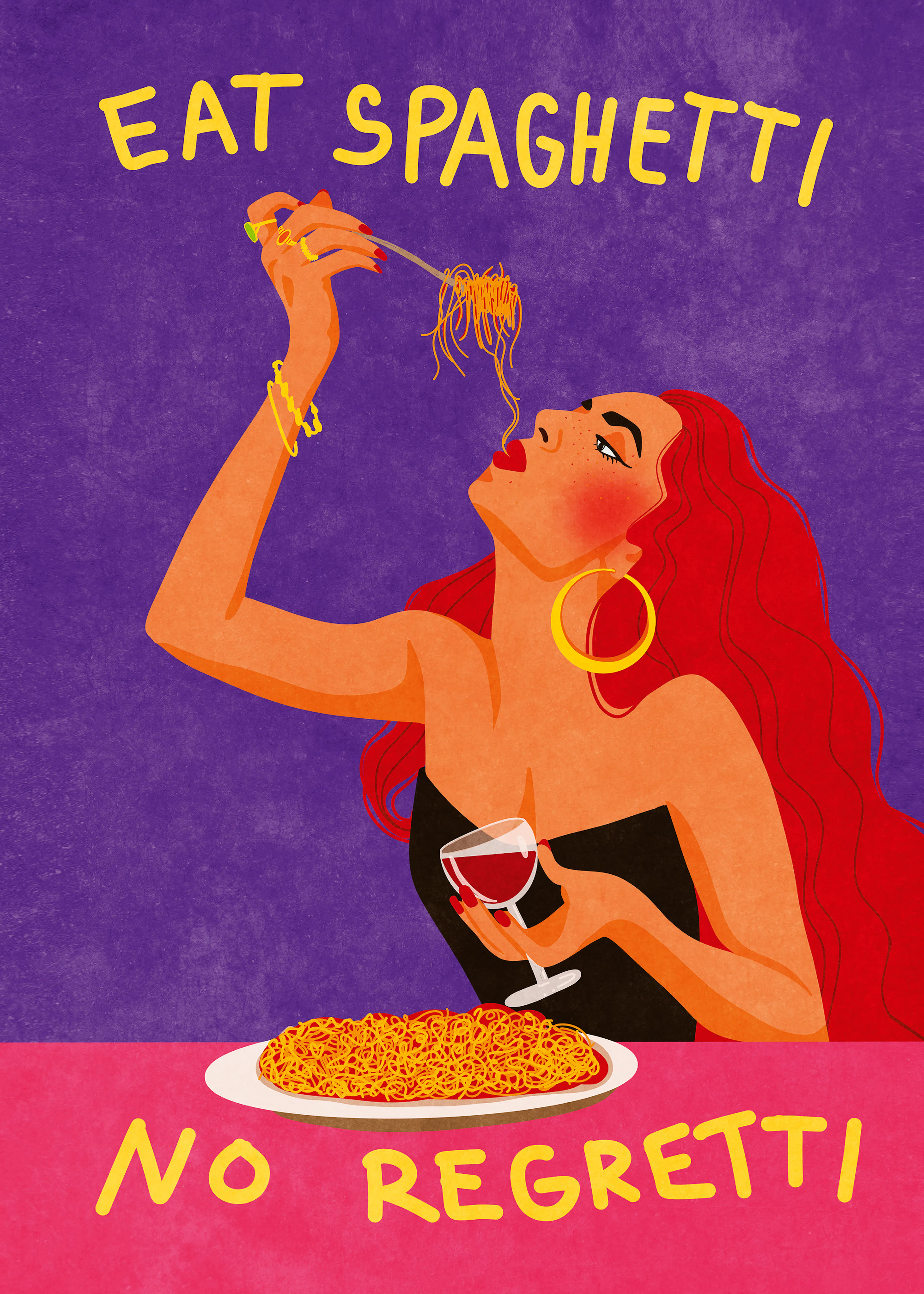 Raissa Oltmanns - Eet Spaghetti Poster 0