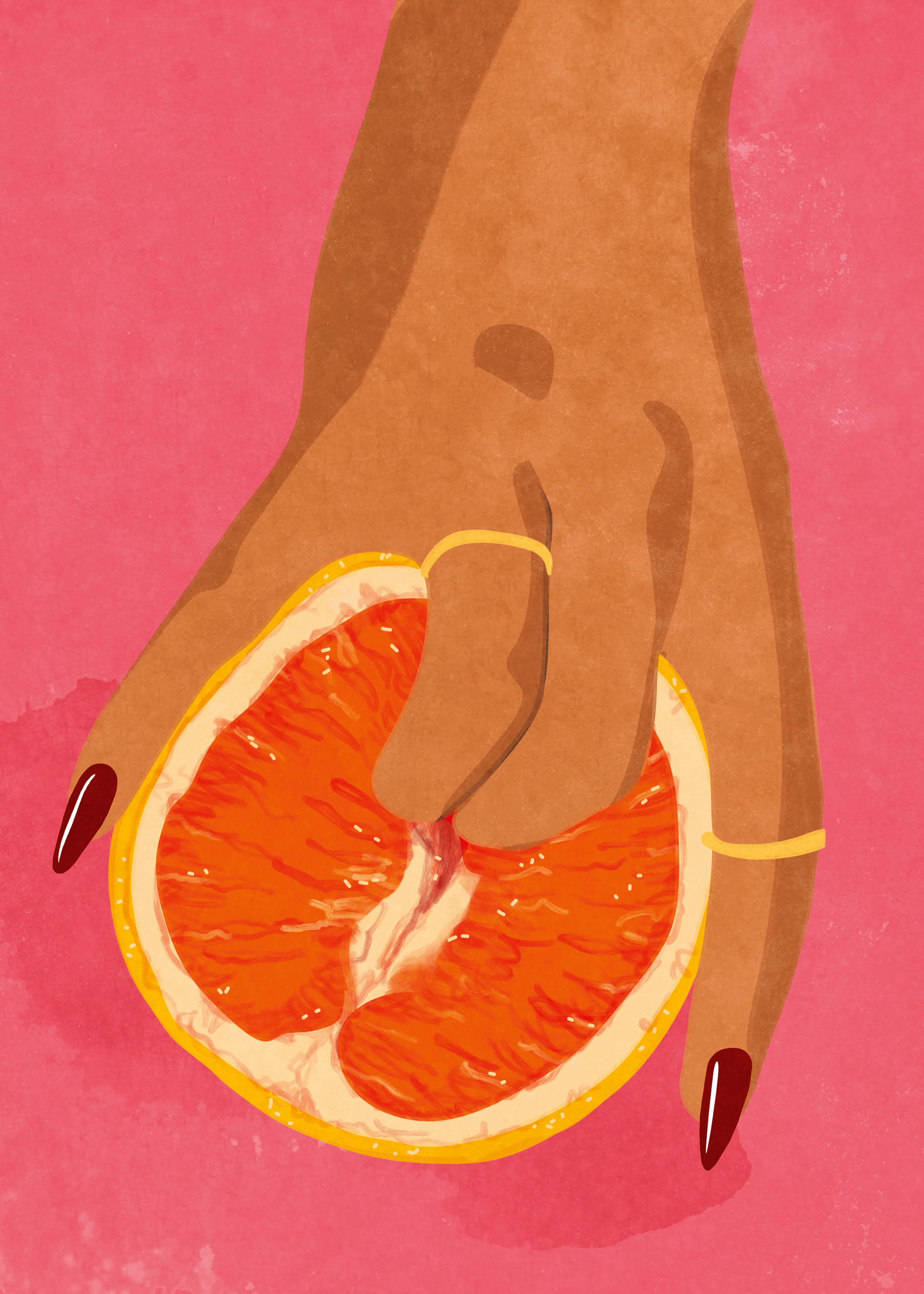 Raissa Oltmanns - Fruit Liefde Roze Poster 0