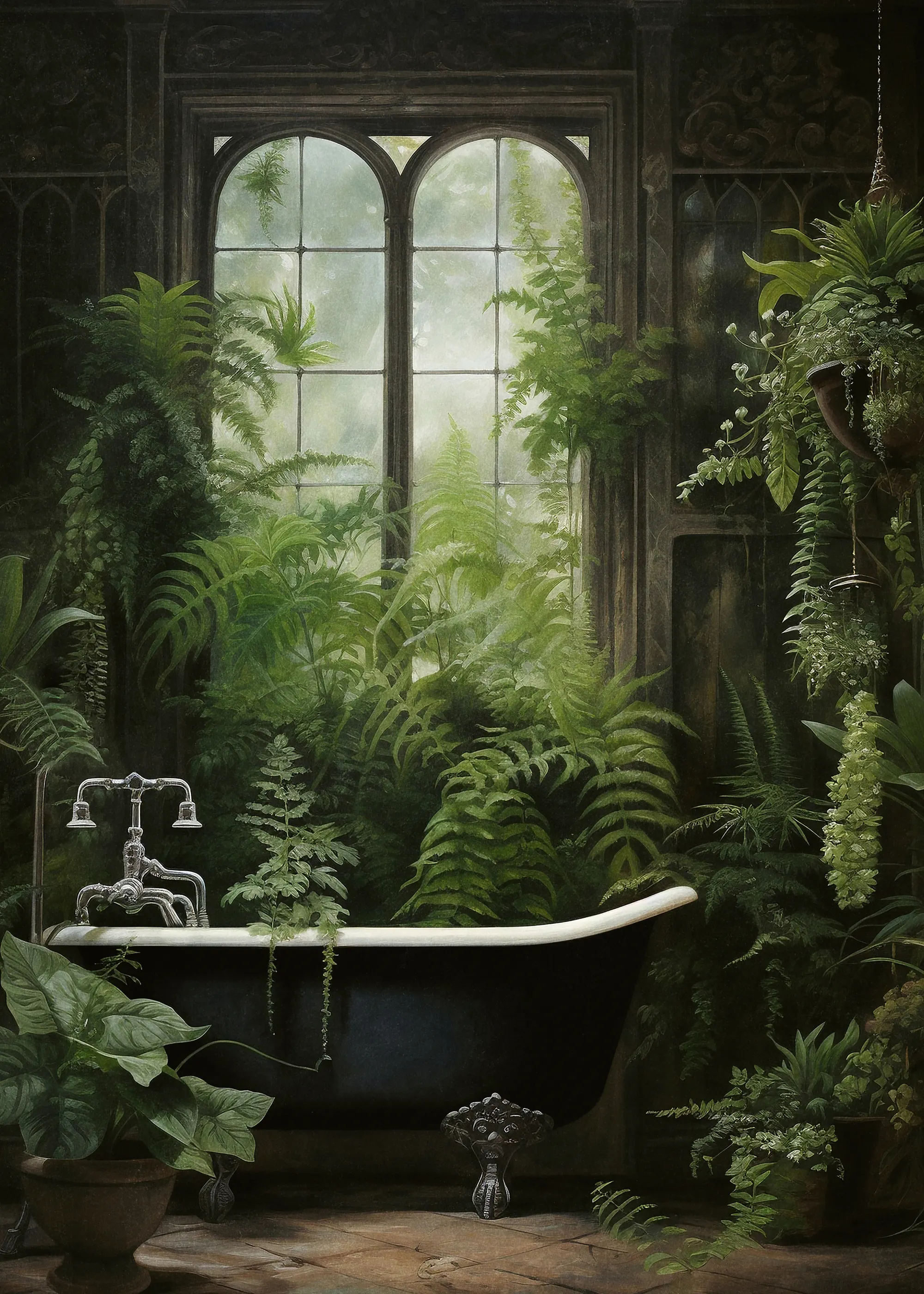 Olga Telnova - Bain dans la Jungle Poster 0