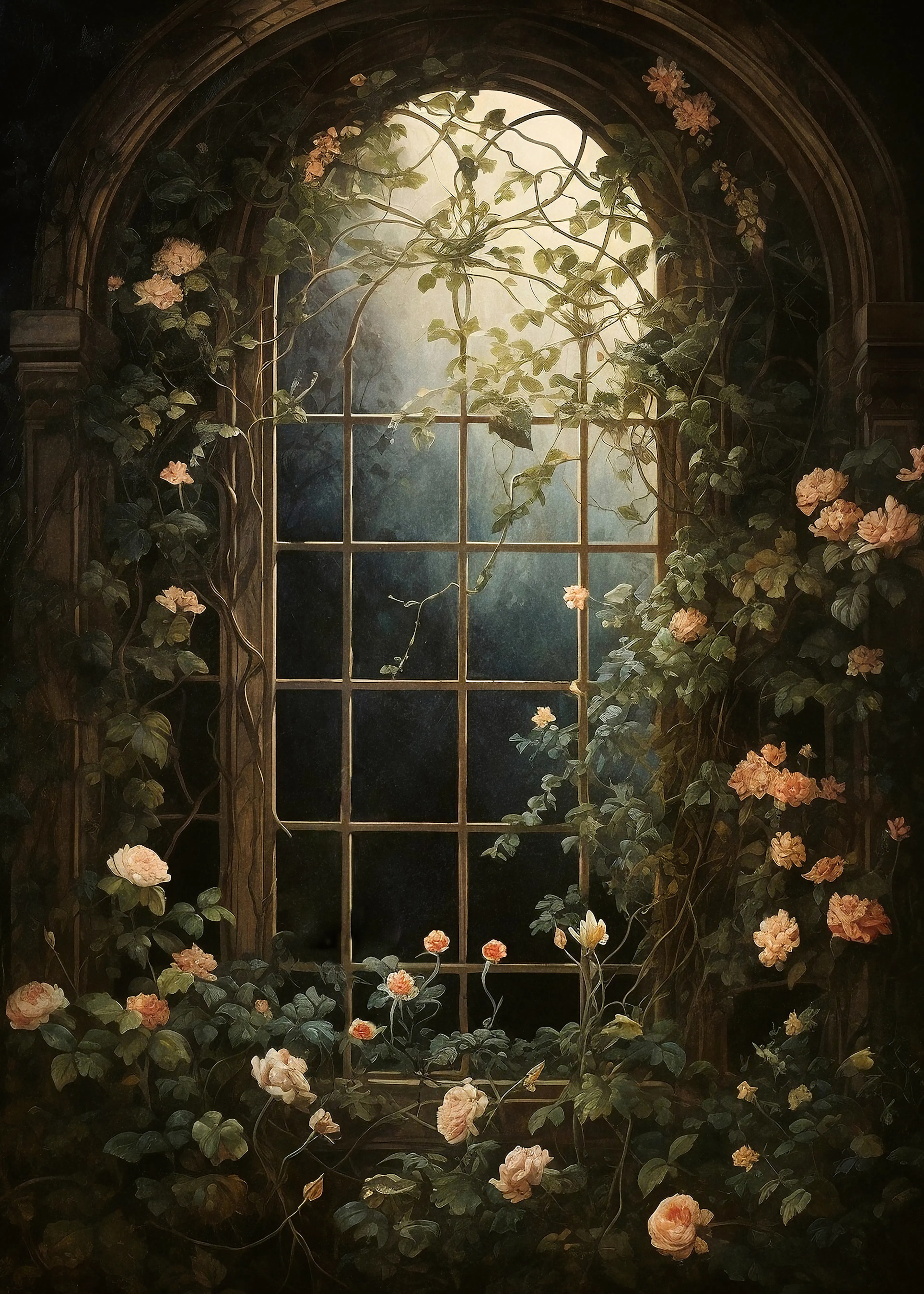 Olga Telnova - Dark Enchanted Garden Poster 0