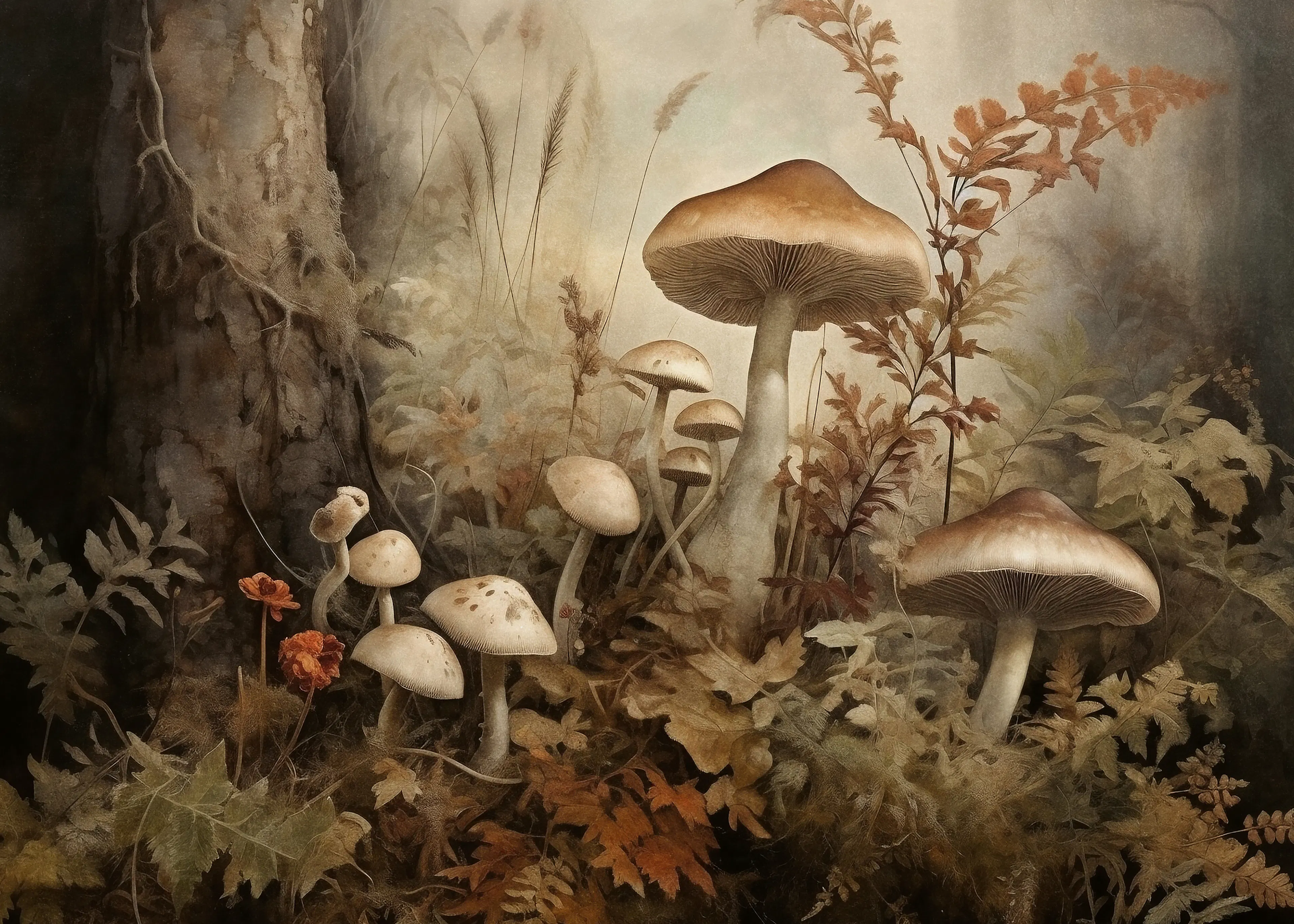 Olga Telnova - Mystieke Paddenstoelen Poster 0