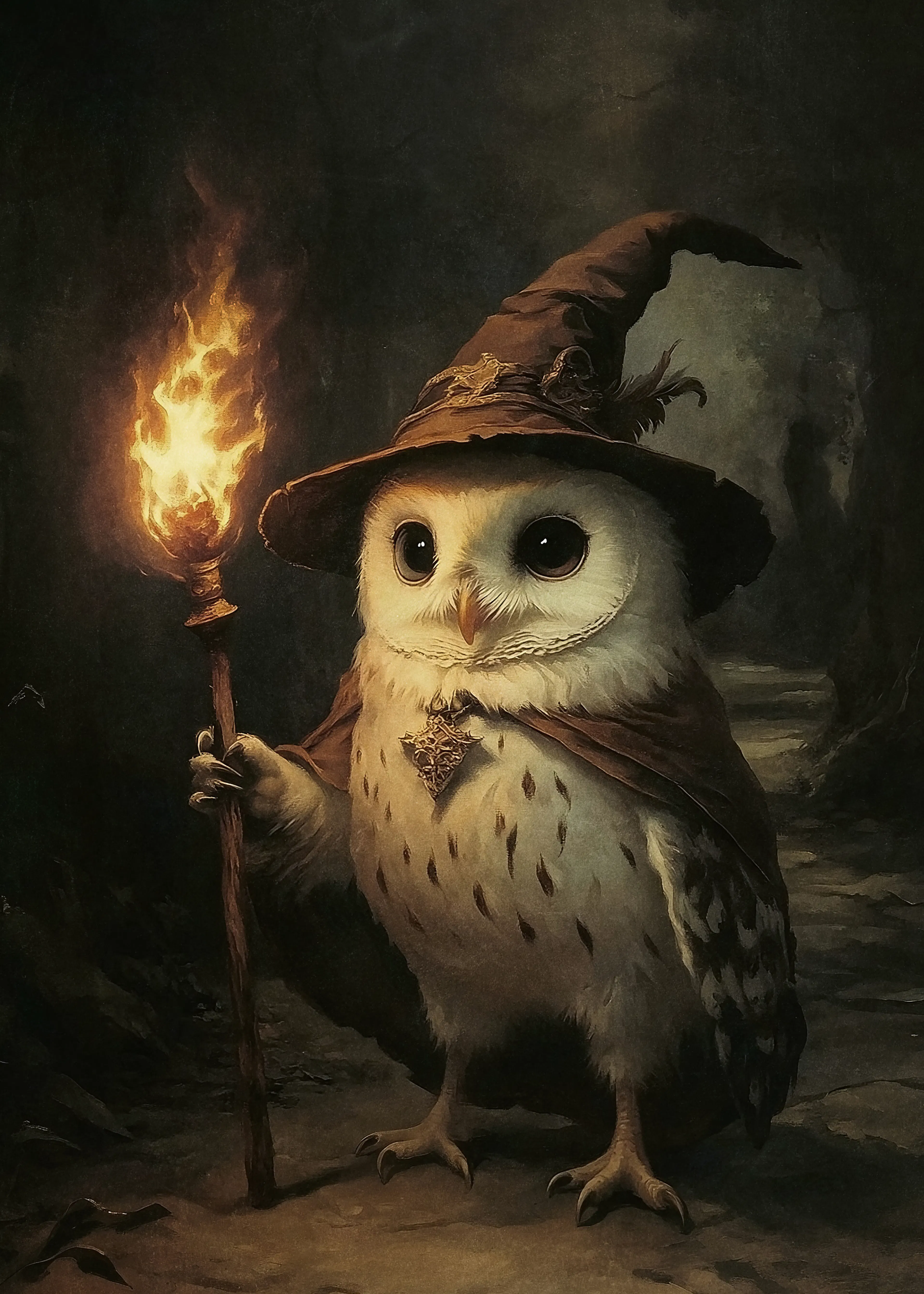 Olga Telnova - Owl Wizard Poster 0