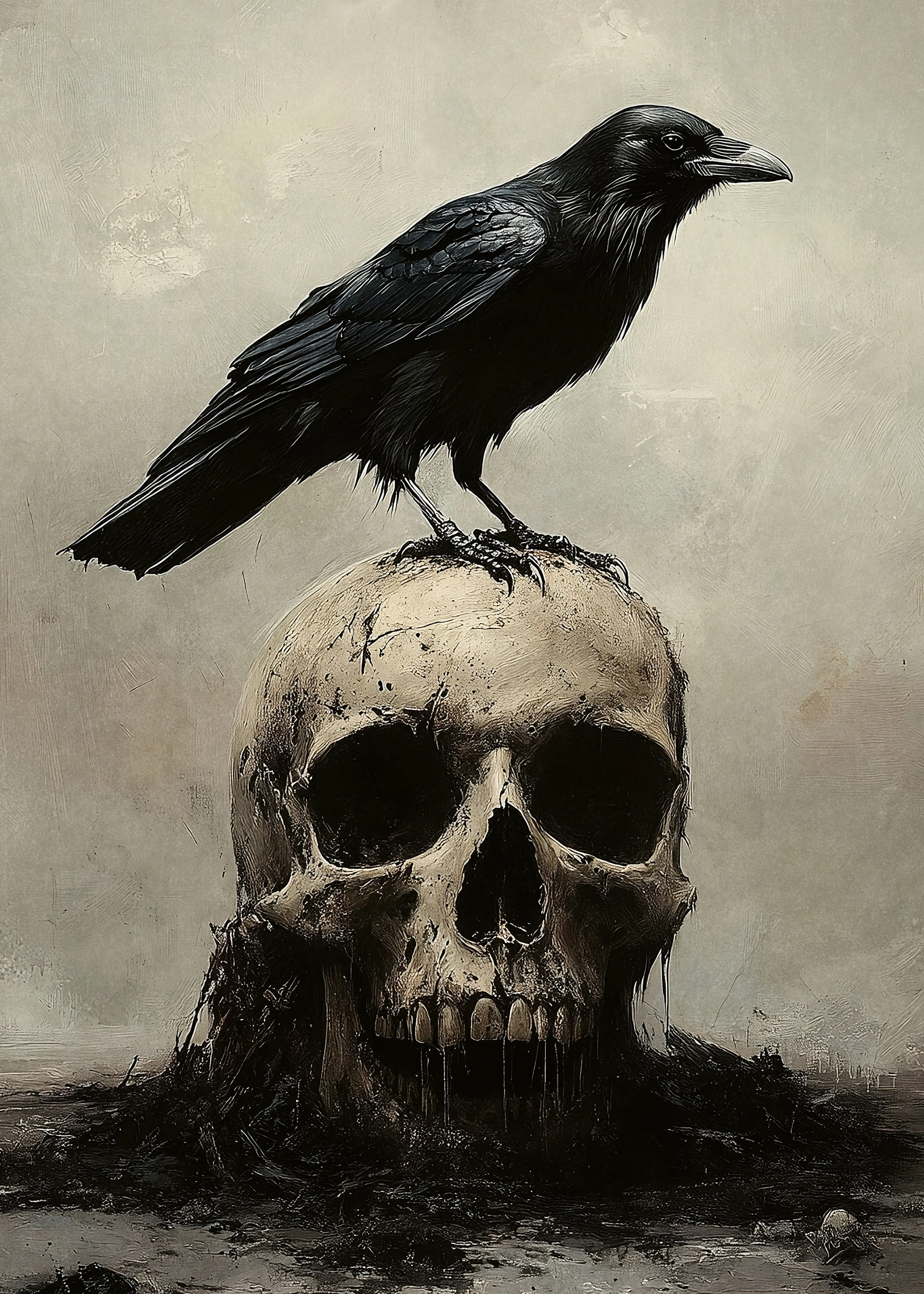 Olga Telnova - Raven Skull Poster 0
