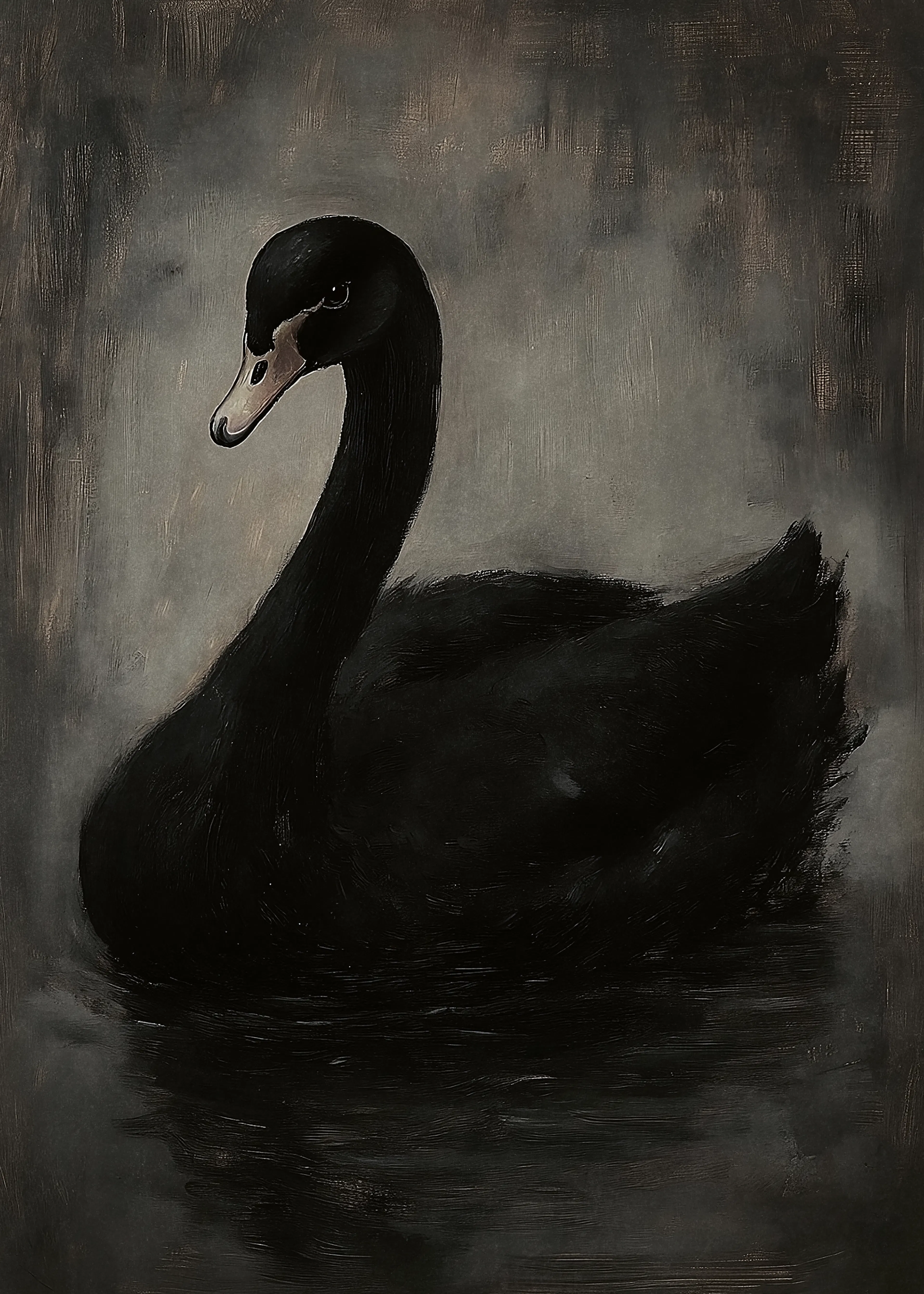 Olga Telnova - Elegant Black Swan Poster 0