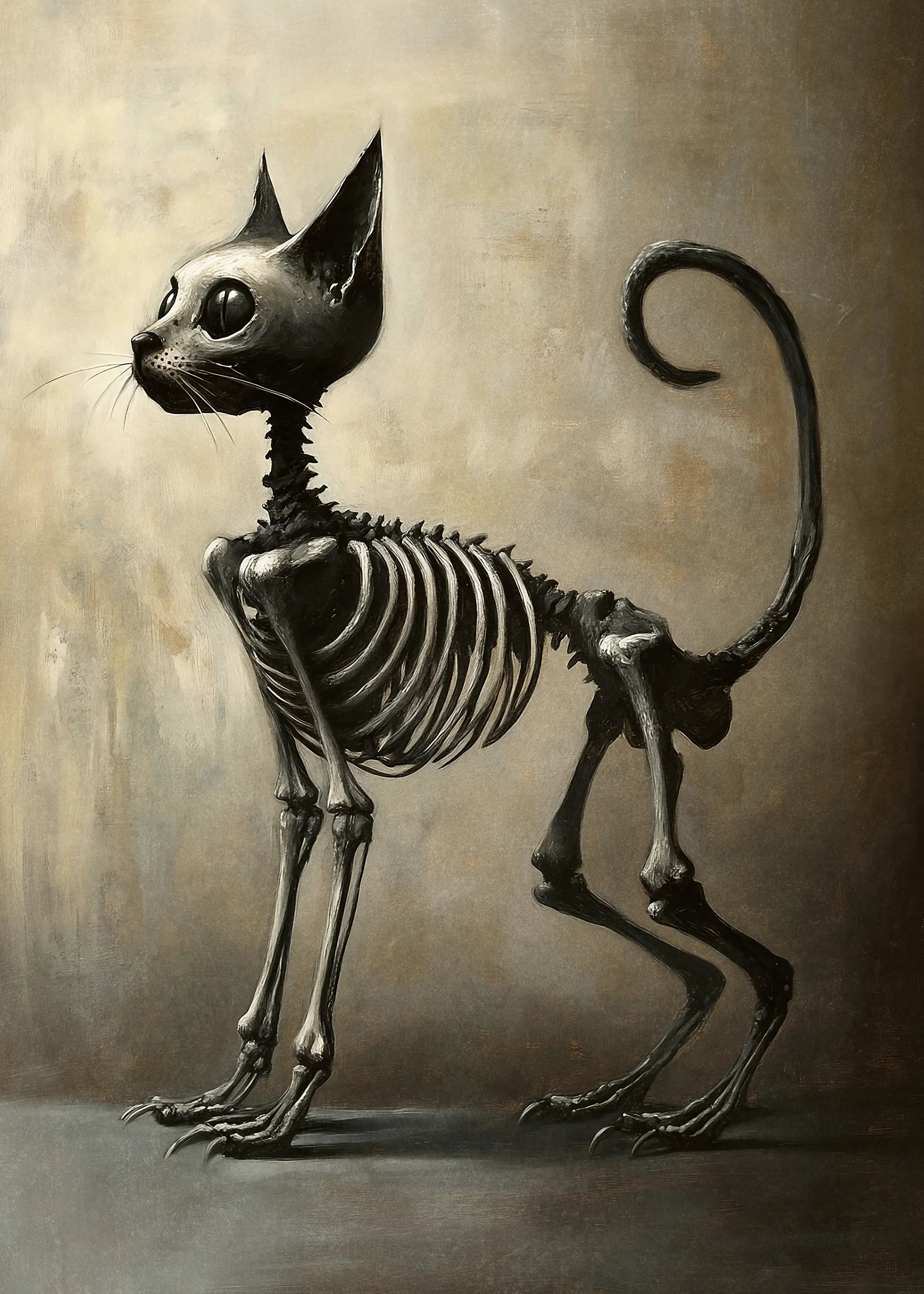 Olga Telnova - Chat Squelette Poster 0