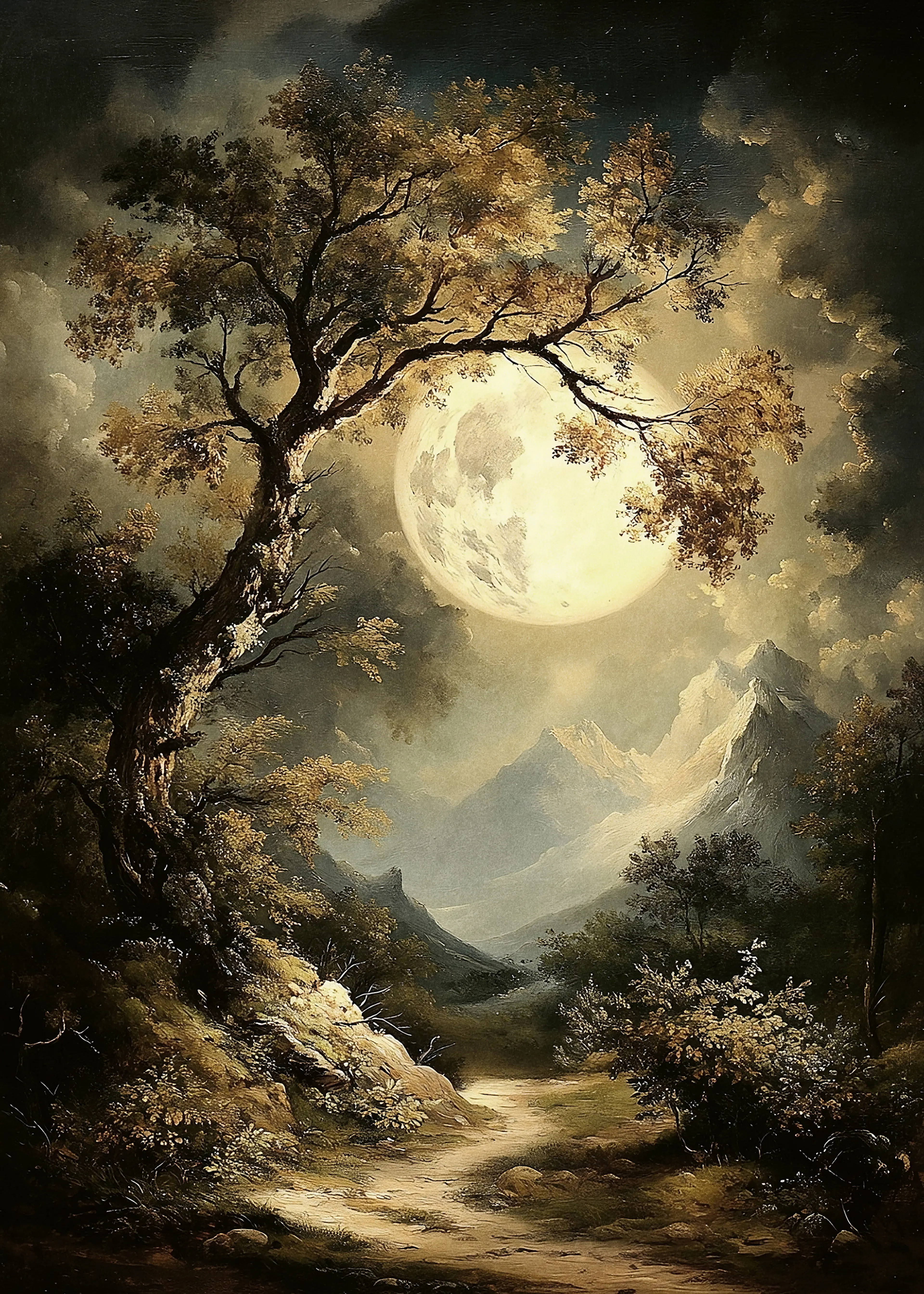 Olga Telnova - Moonlit Path Poster 0