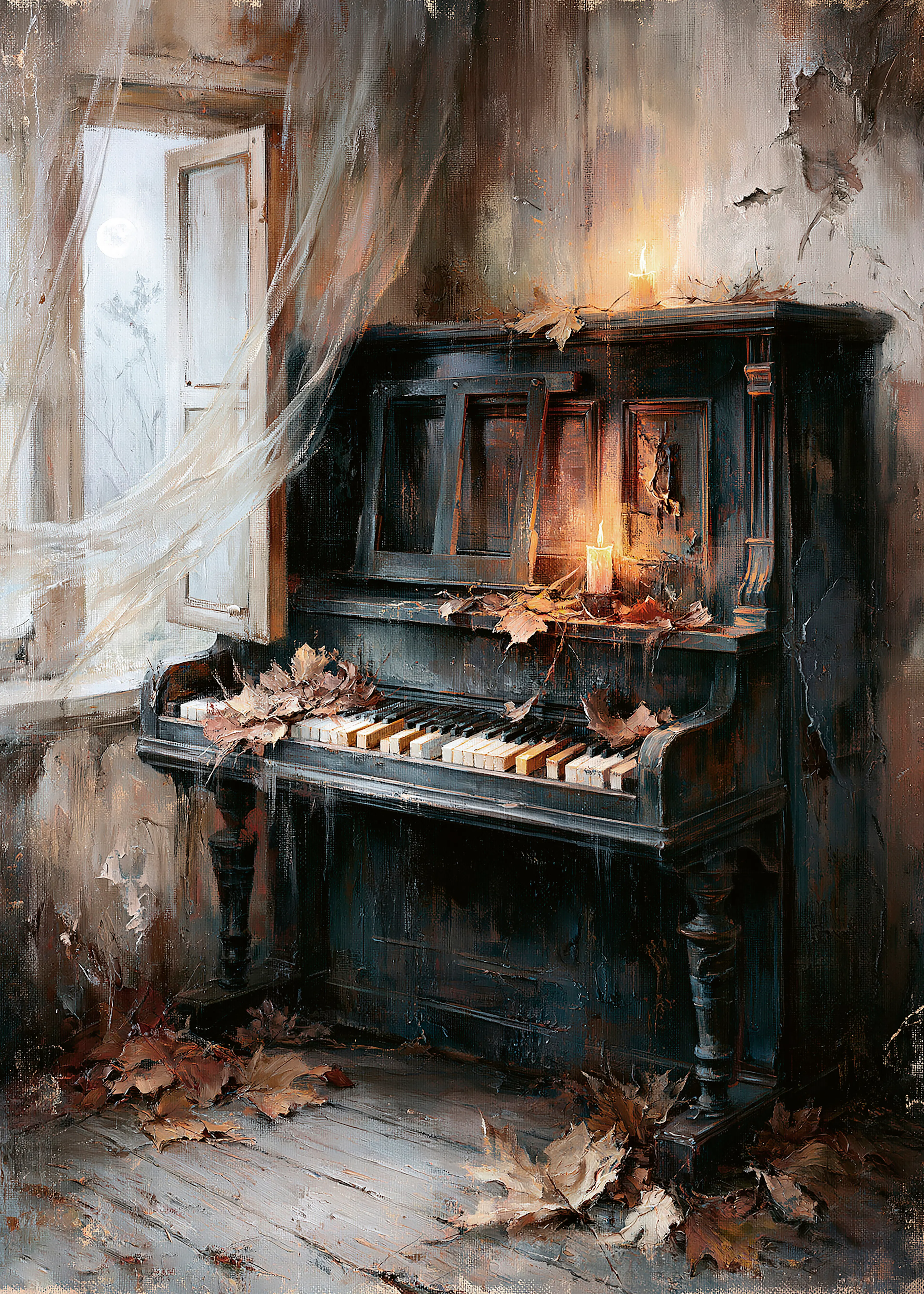 Olga Telnova - Burning Piano Poster 0