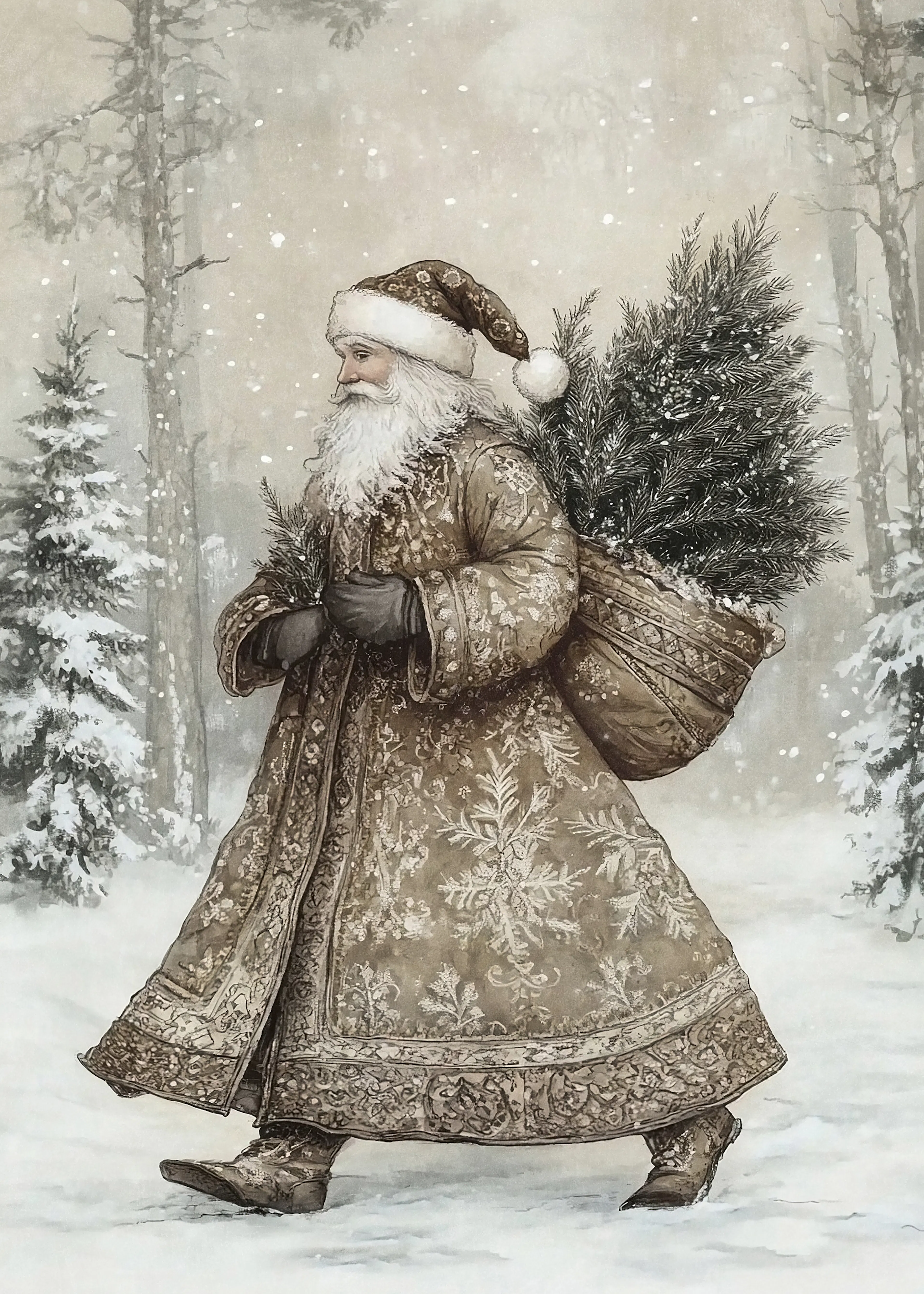 Olga Telnova - Vintage Winter Poster 0