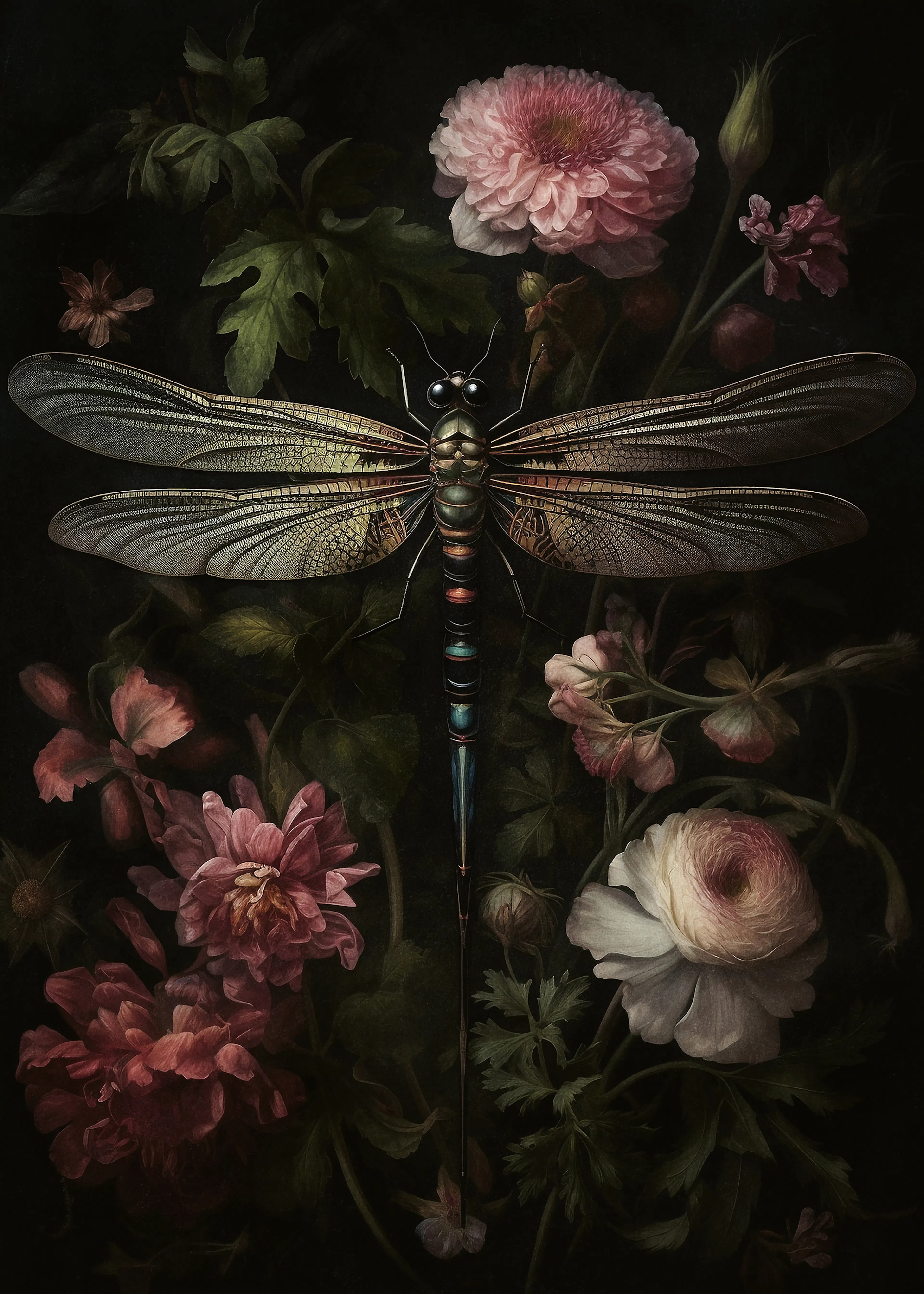 Olga Telnova - Dragonfly Bloom Poster 0