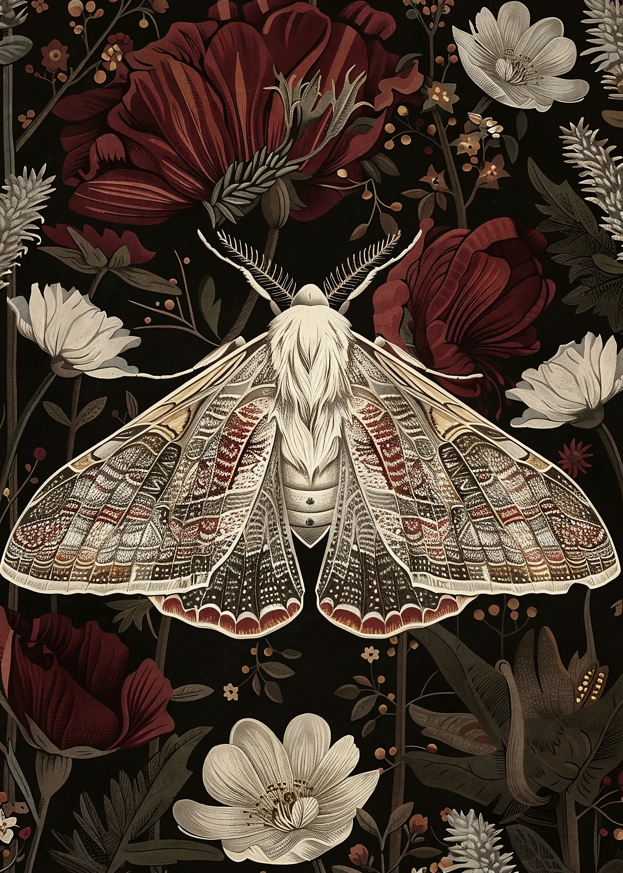 Olga Telnova - Moth Bloom Poster 0